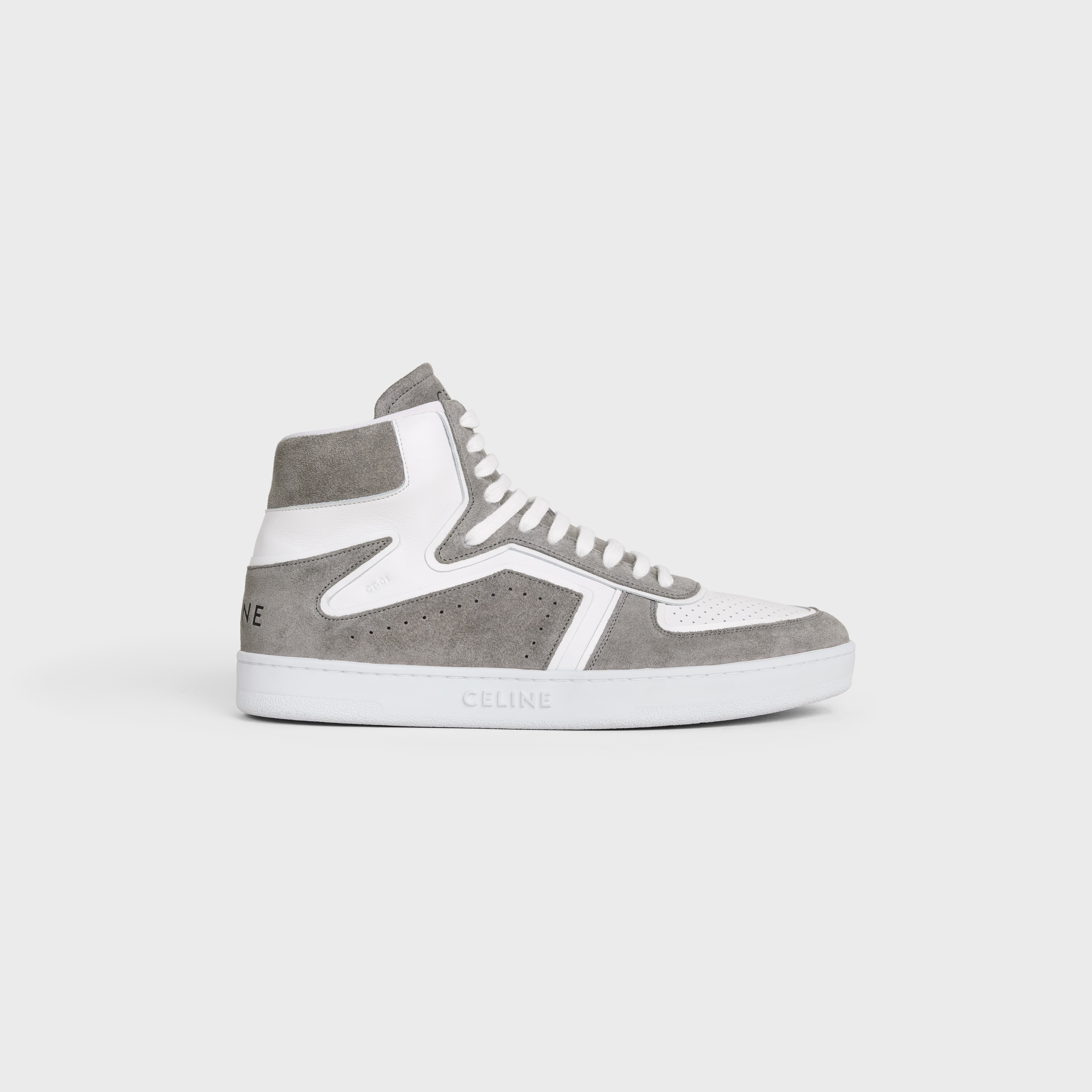 CT-01 "Z" TRAINER HIGH TOP SNEAKER in SUEDE CALFSKIN AND CALFSKIN - 1