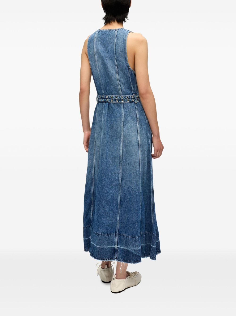 denim maxi dress - 3