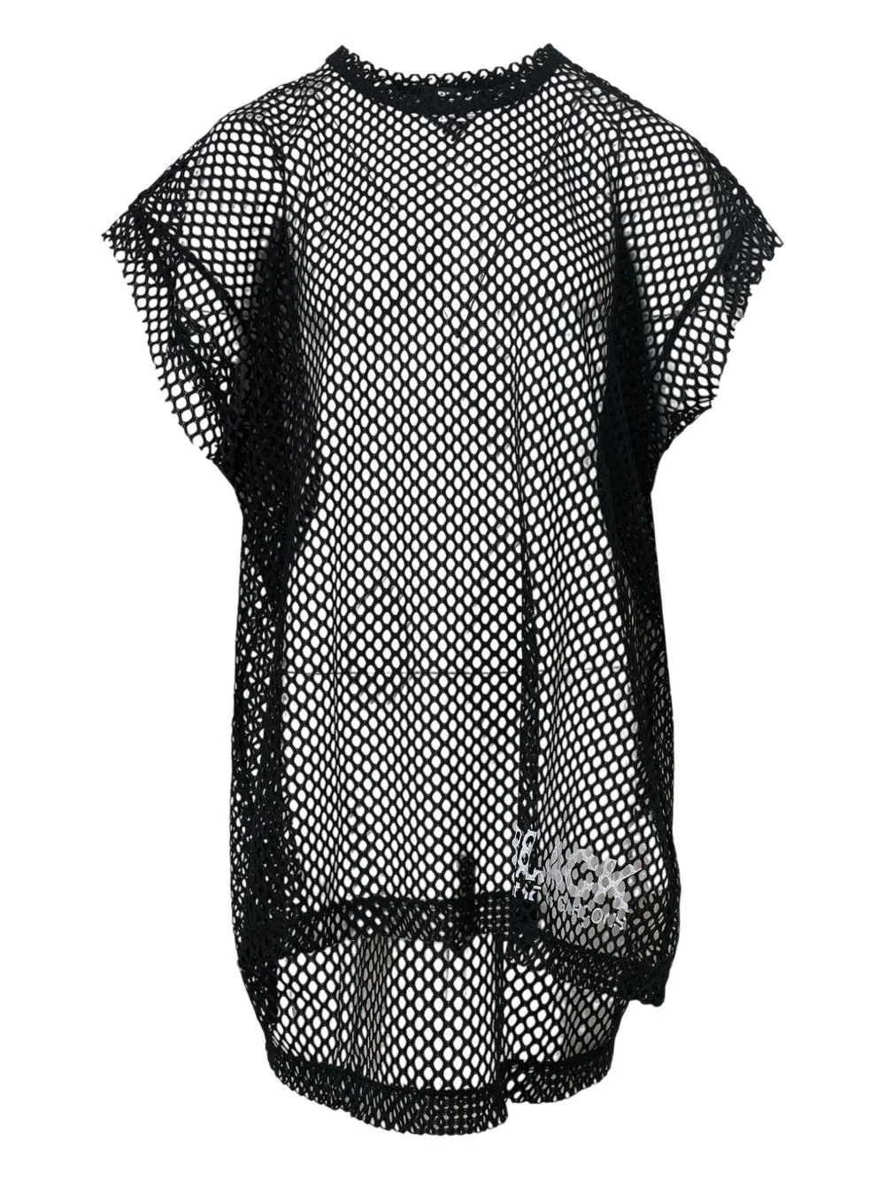 mesh-panelling T-shirt - 1