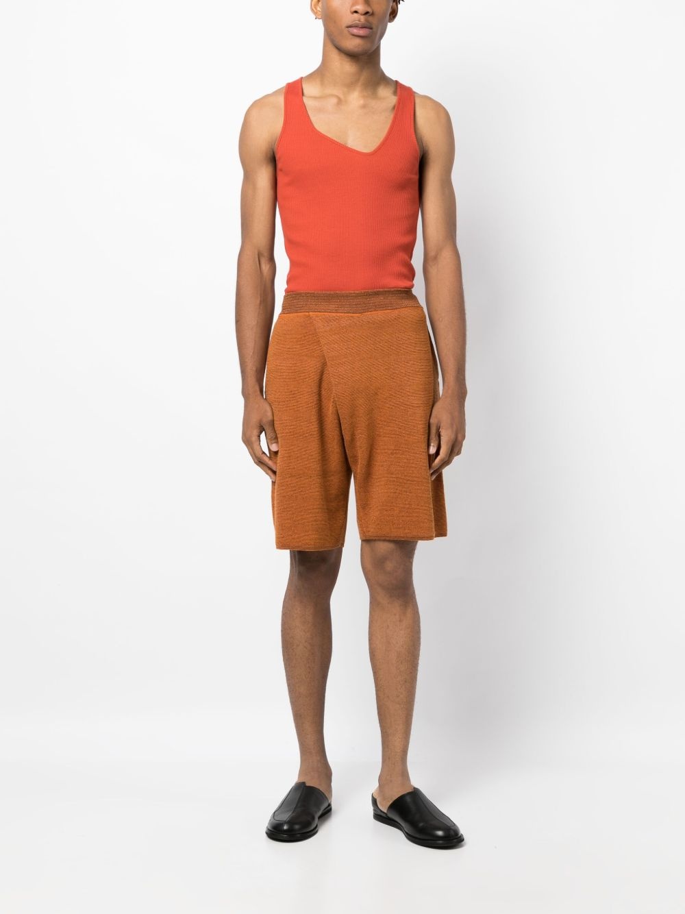 two-pocket knee-length shorts - 2