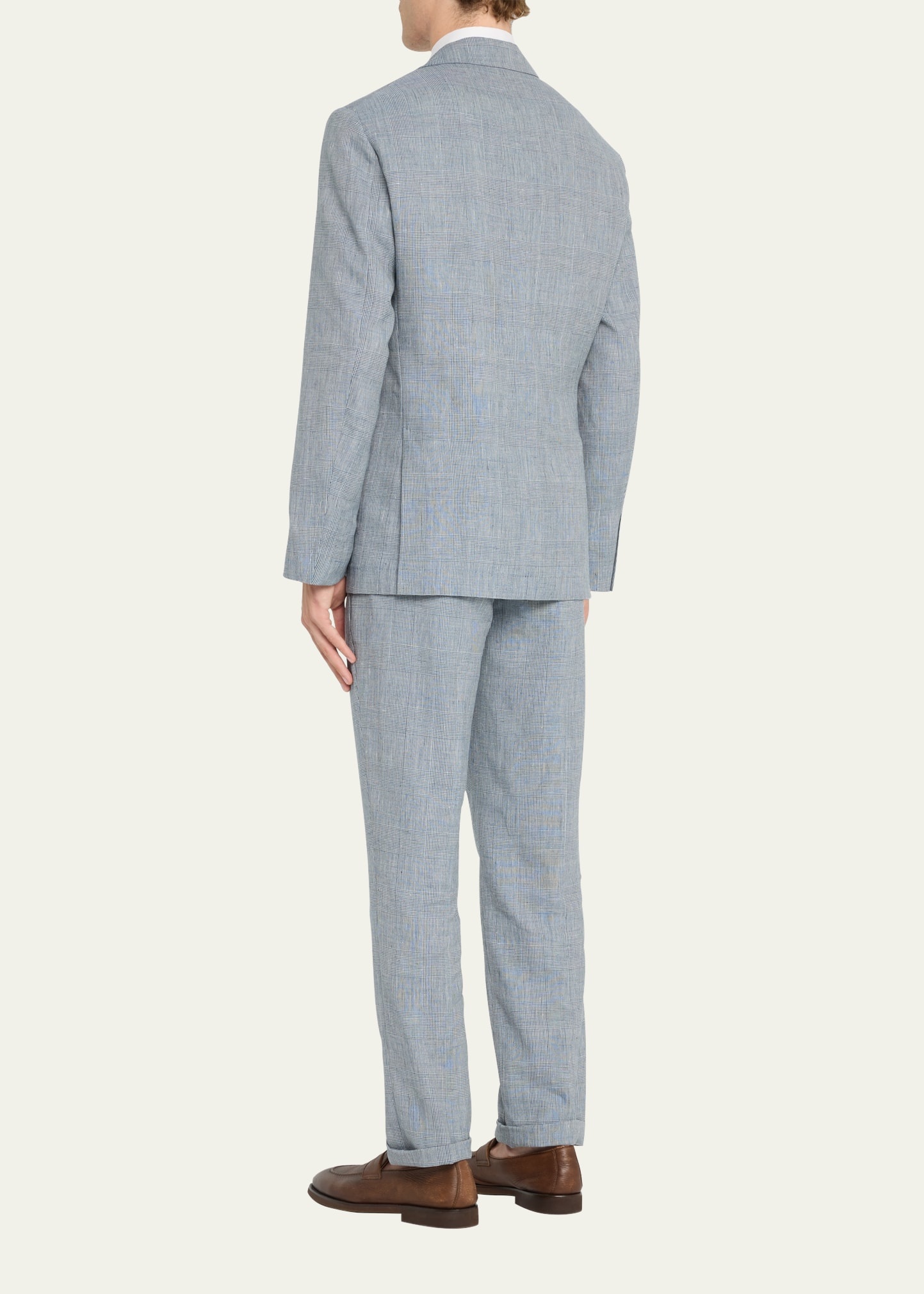 Men's Paid Linen-Wool Suit - 3