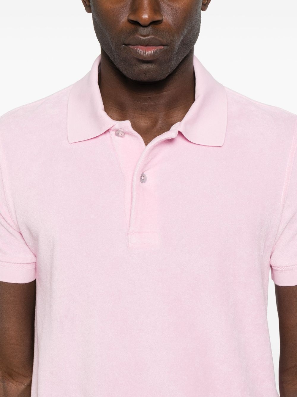 towelling polo shirt - 4