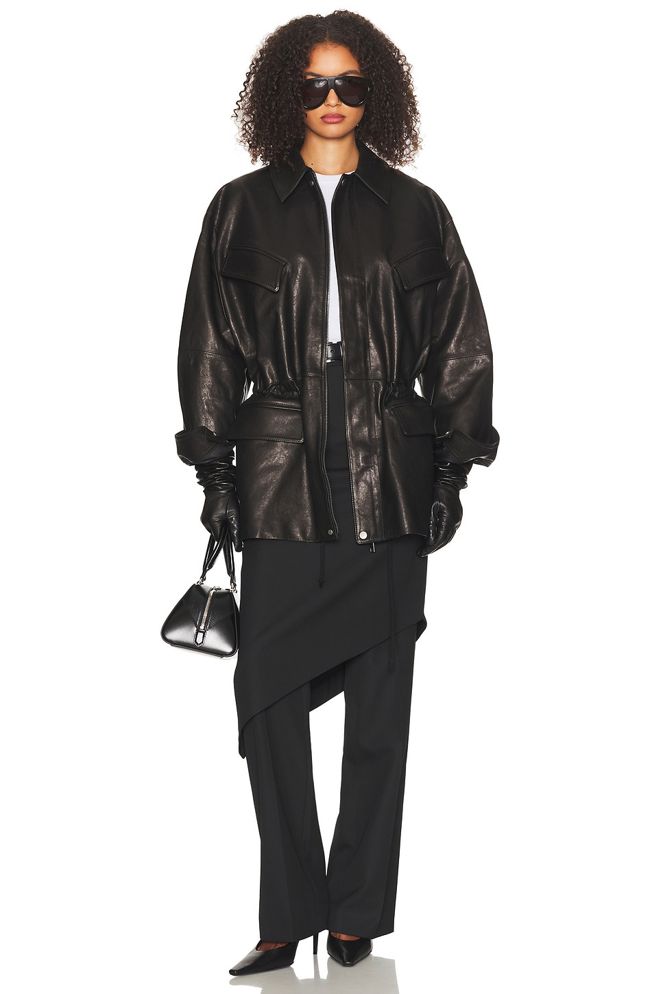 The Peplum Leather Moto Jacket - 5