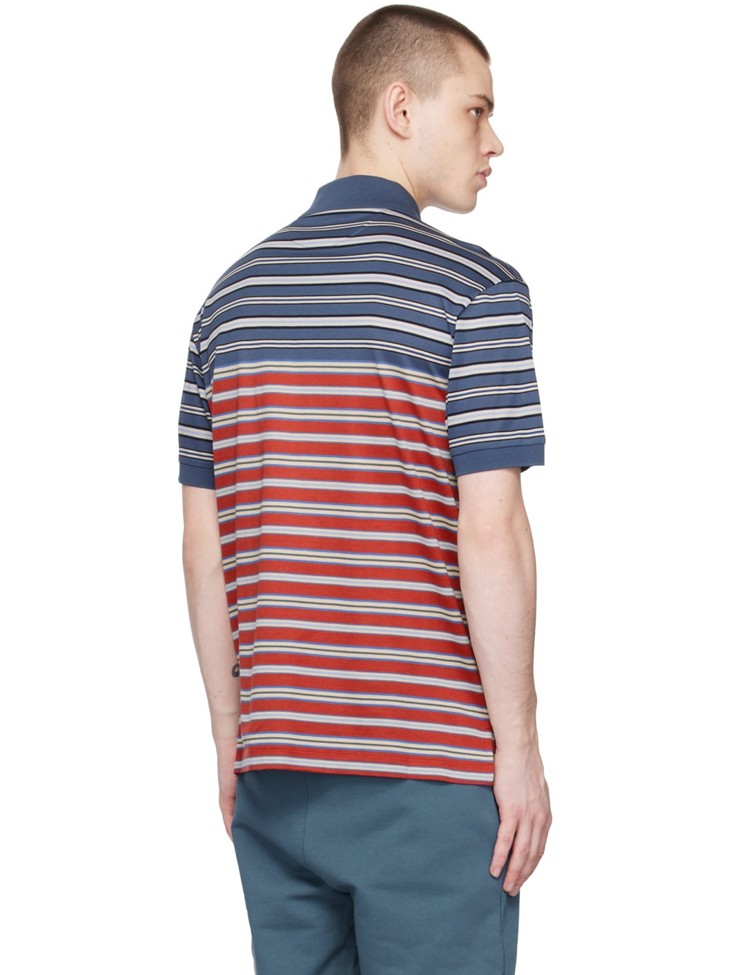 Blue Stripe Polo - 3