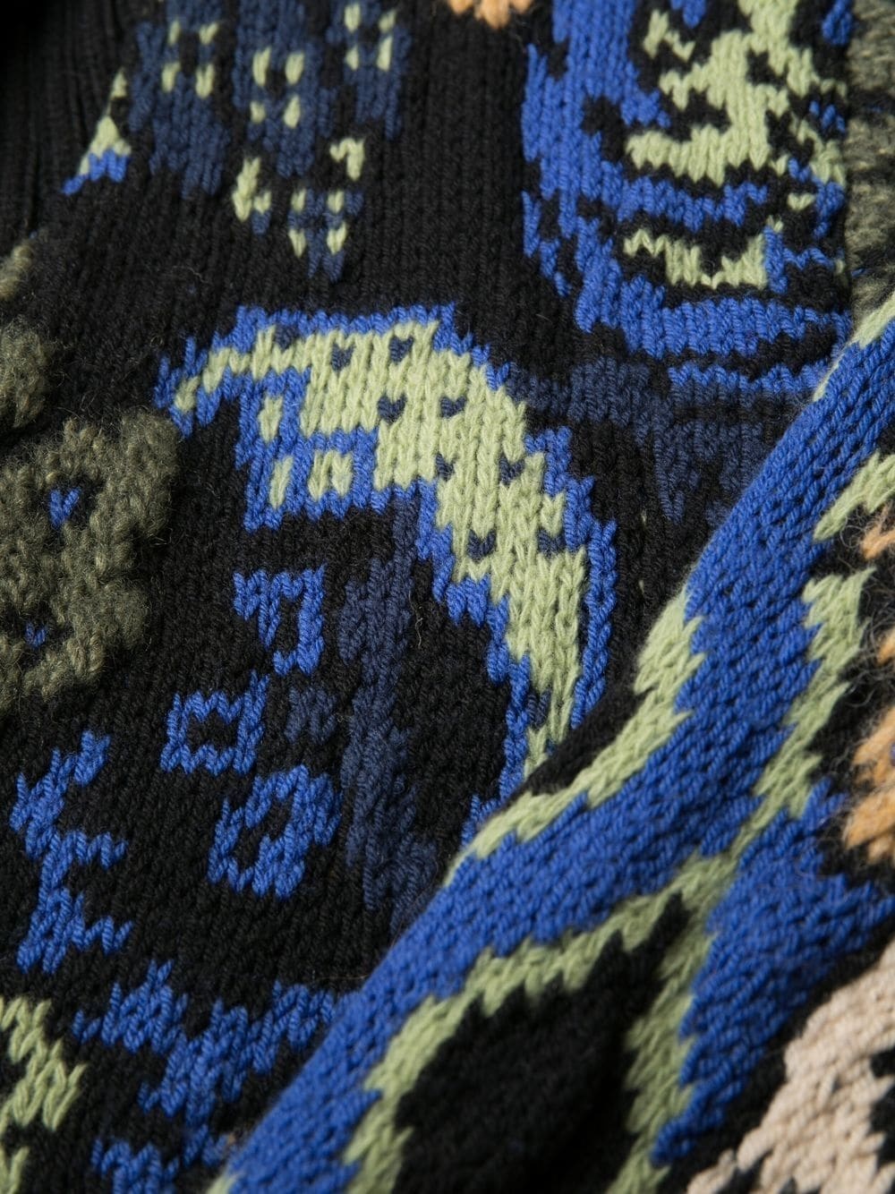 pattern-embroidered cardigan - 6