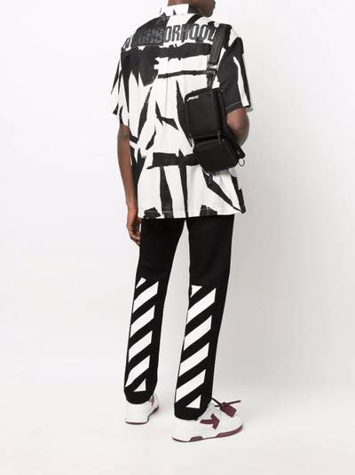 Off-White Diag-stripe print slim fit jeans outlook