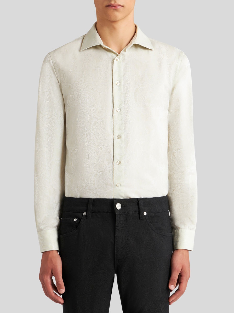 COTTON JACQUARD SHIRT - 2