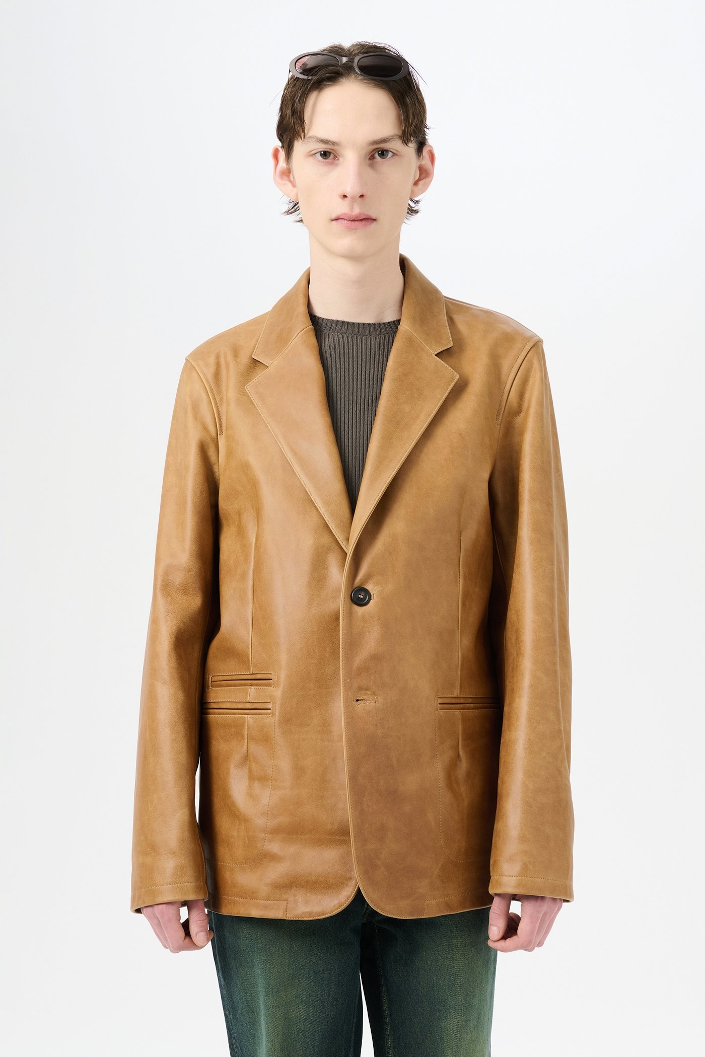 Opening Blazer Burnt Sugar Leather - 3