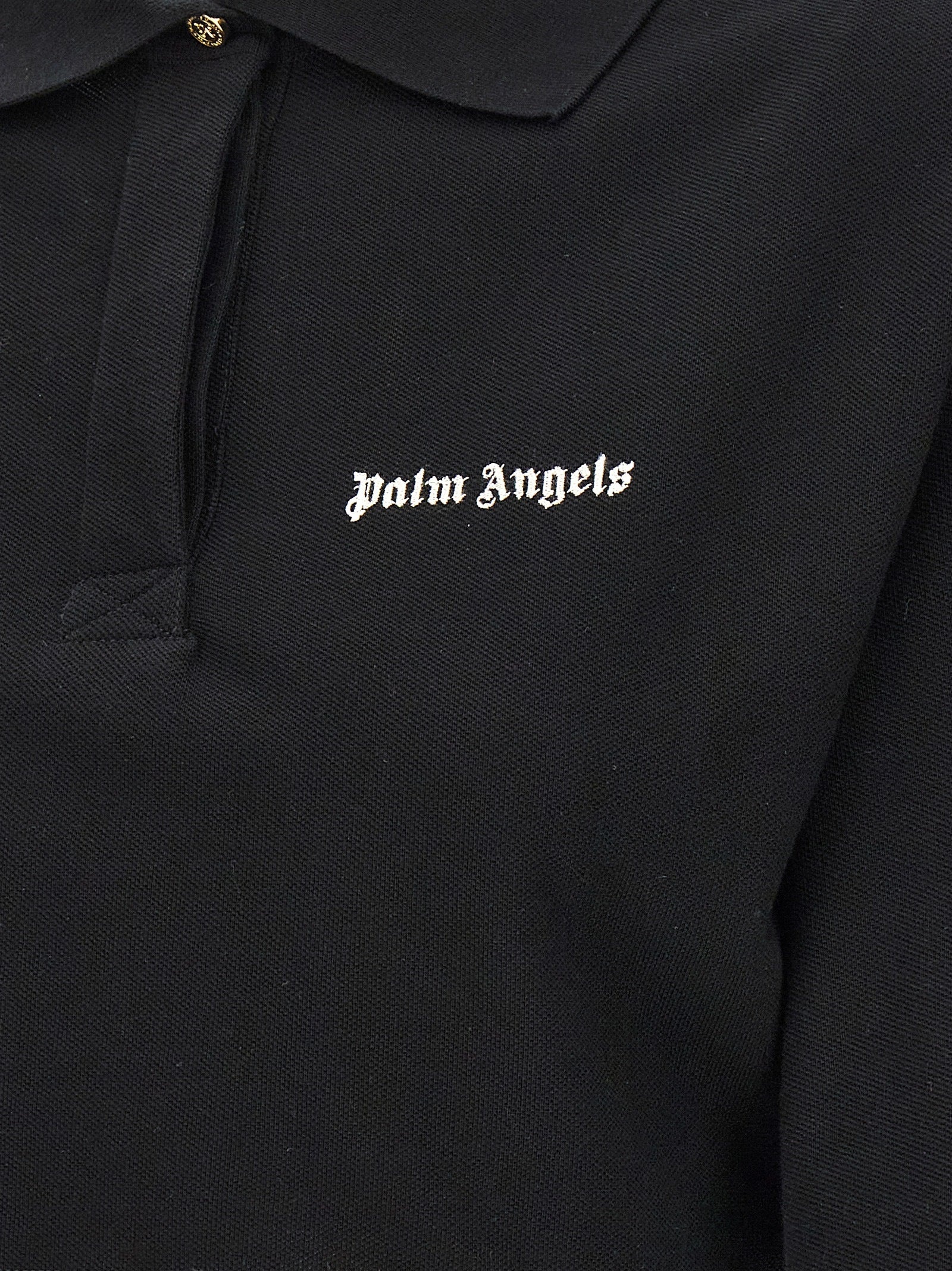 Palm Angels 'Classic Logo' Crop Polo Shirt - 4
