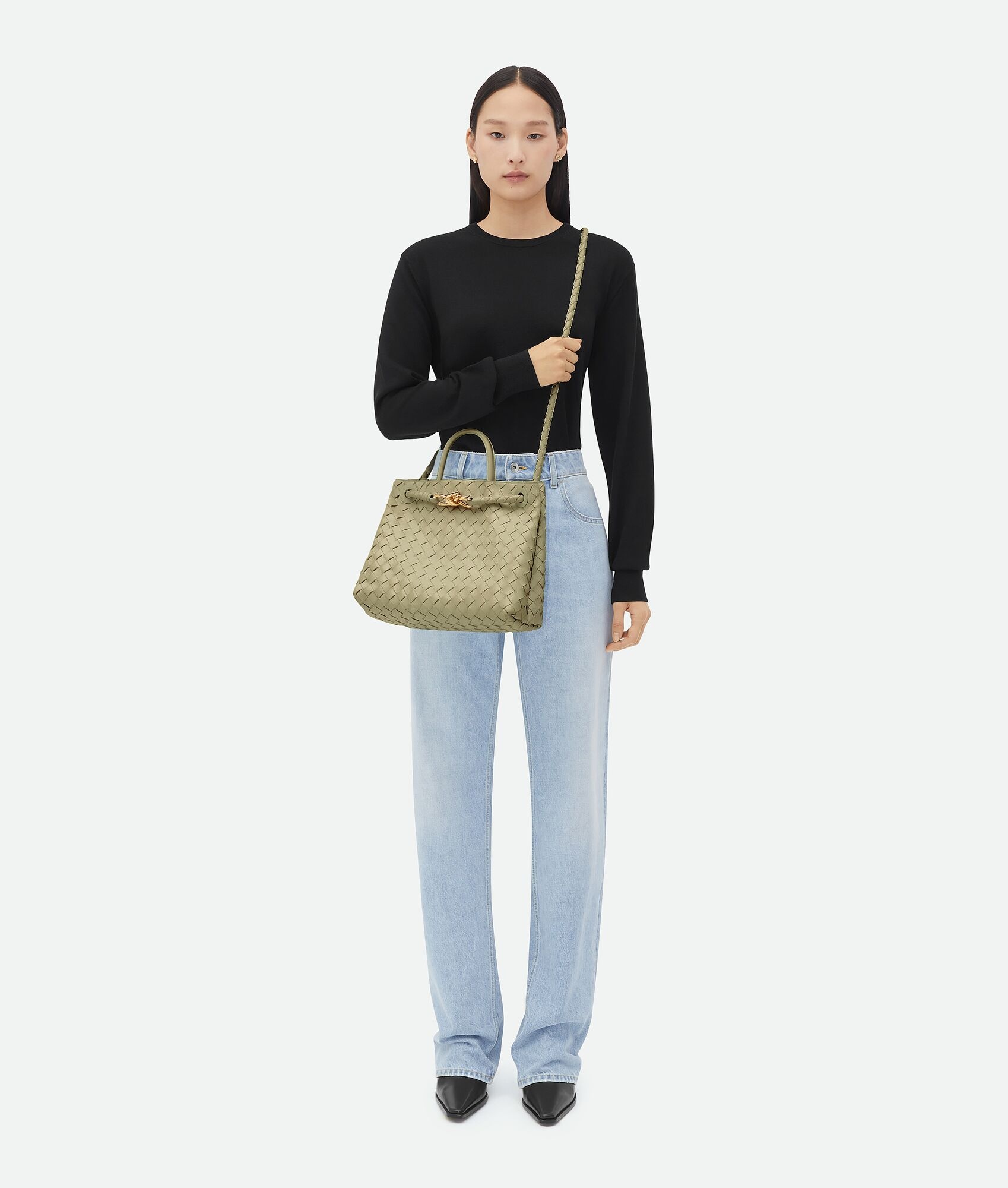 Bottega Veneta – Andiamo Medium Travertine - 6