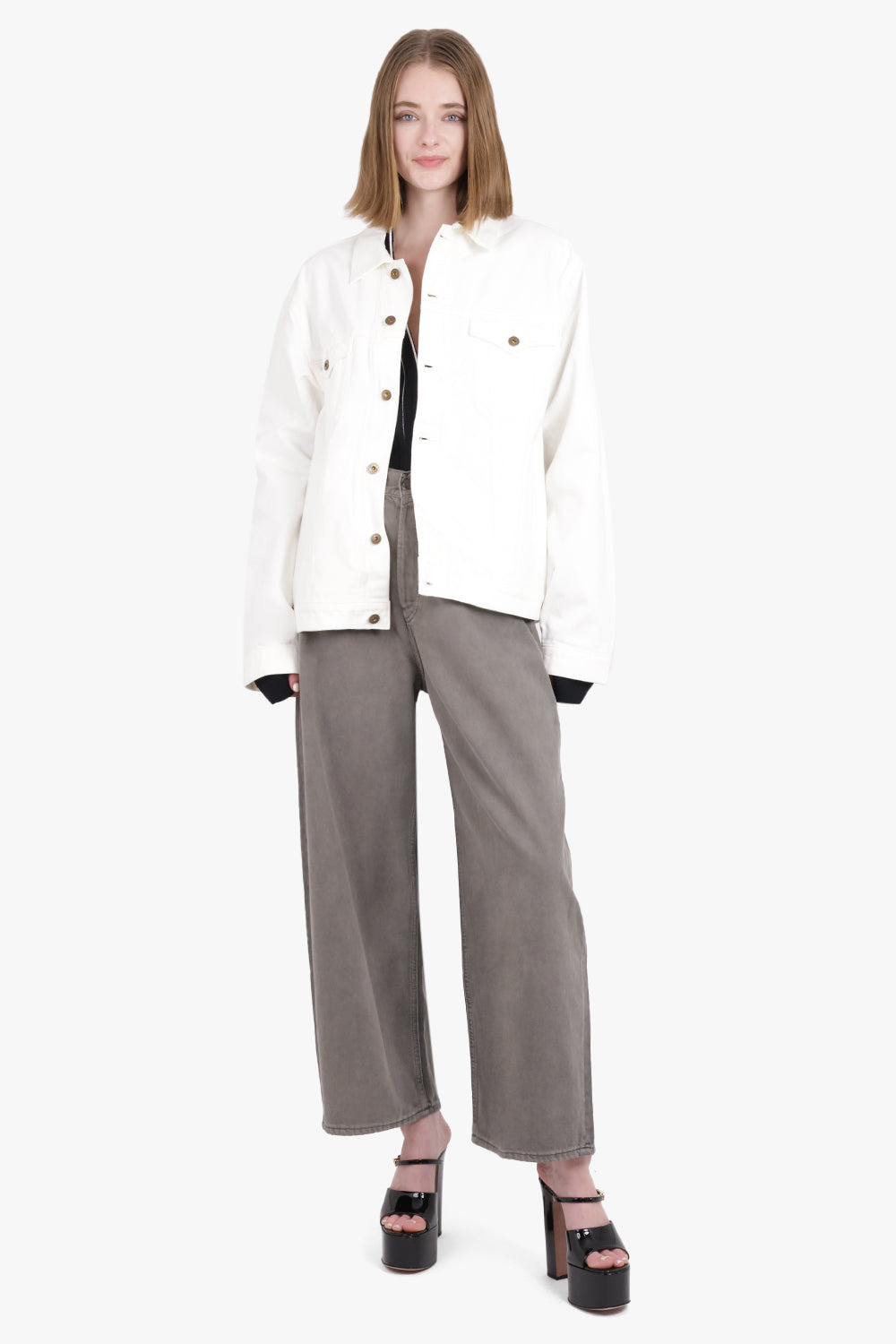 CLASSIC WIRE DENIM JACKET | WHITE - 3