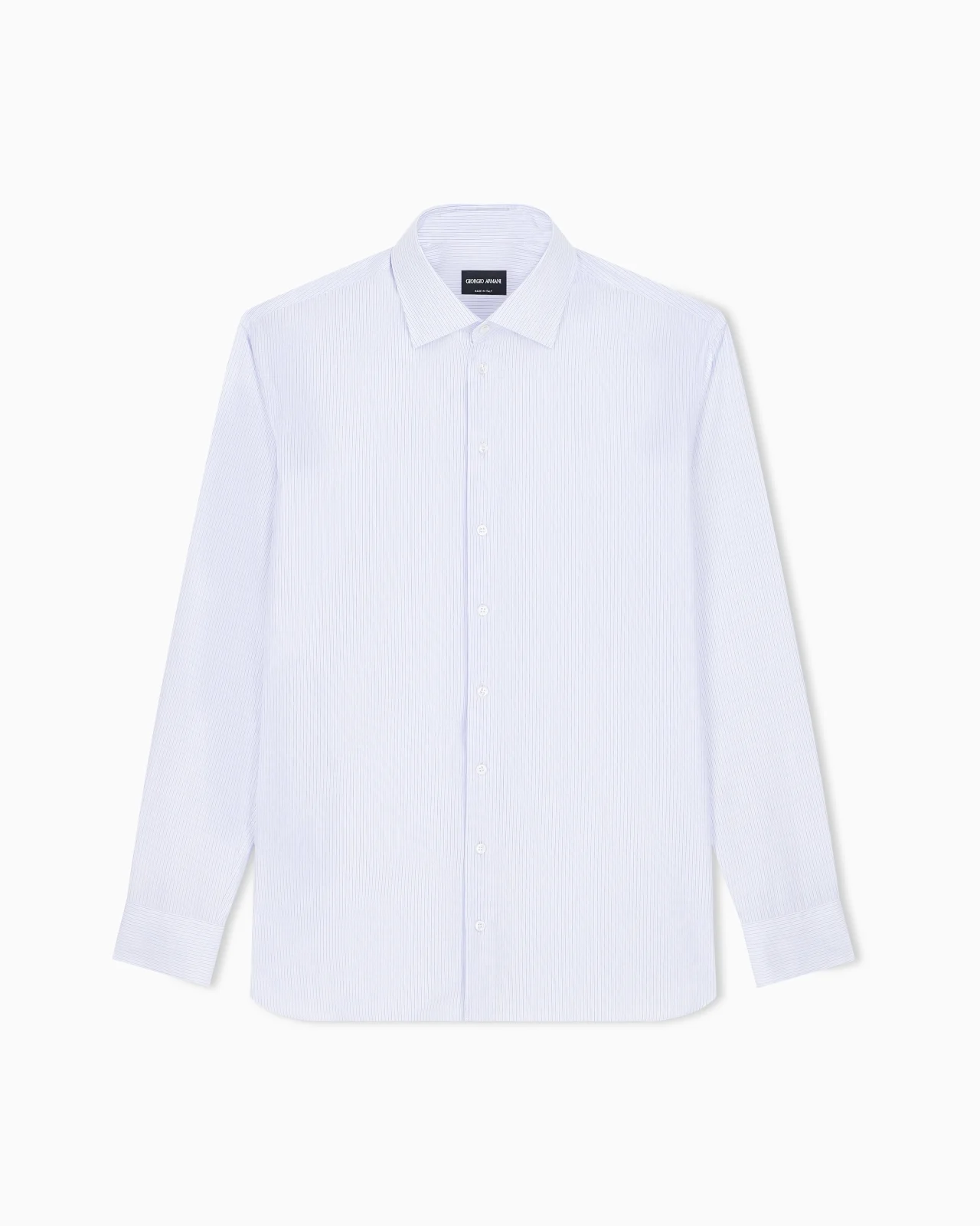 REGULAR FIT SHIRT IN YARN-DYED STRIPED COTTON - 1