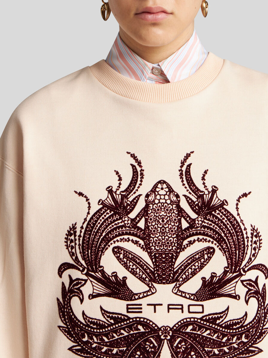 FLOCK-PRINT SWEATSHIRT - 3