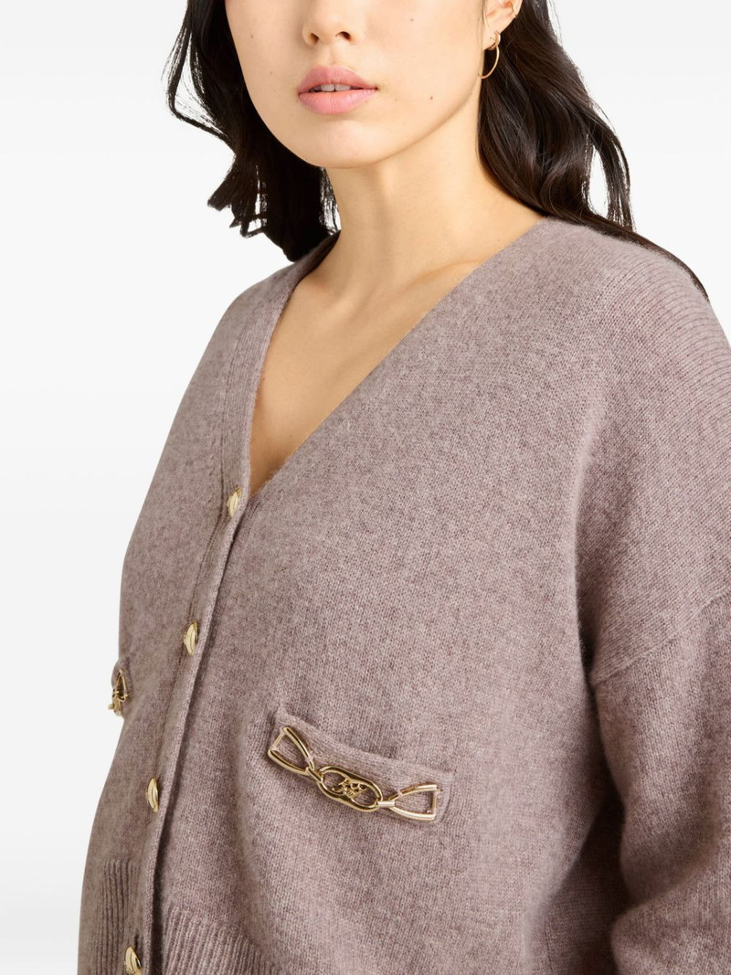 Kavita chain-cashmere cardigan 5