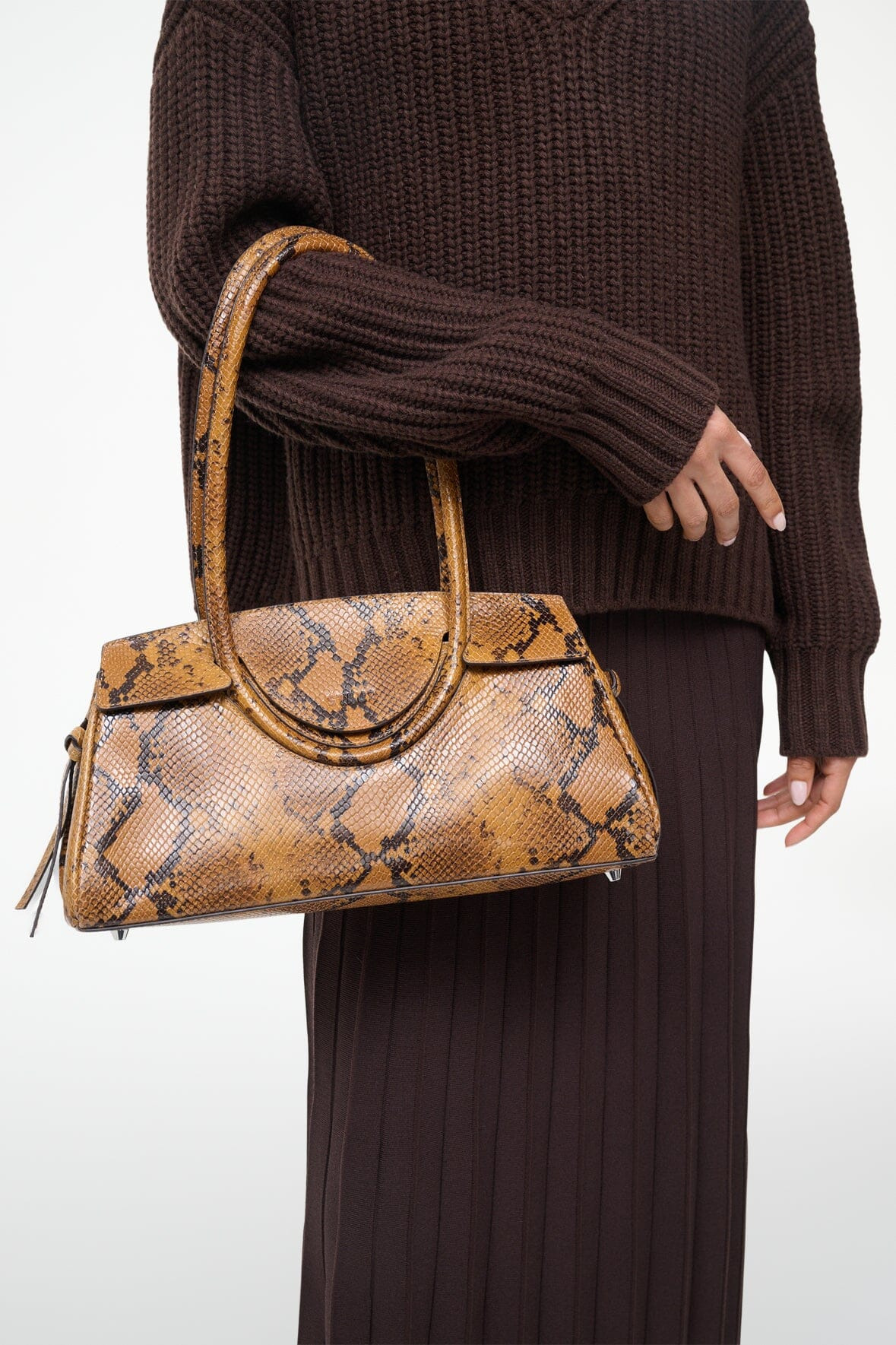 STAUD MAUDE SHOULDER BAG SNAKE - 4