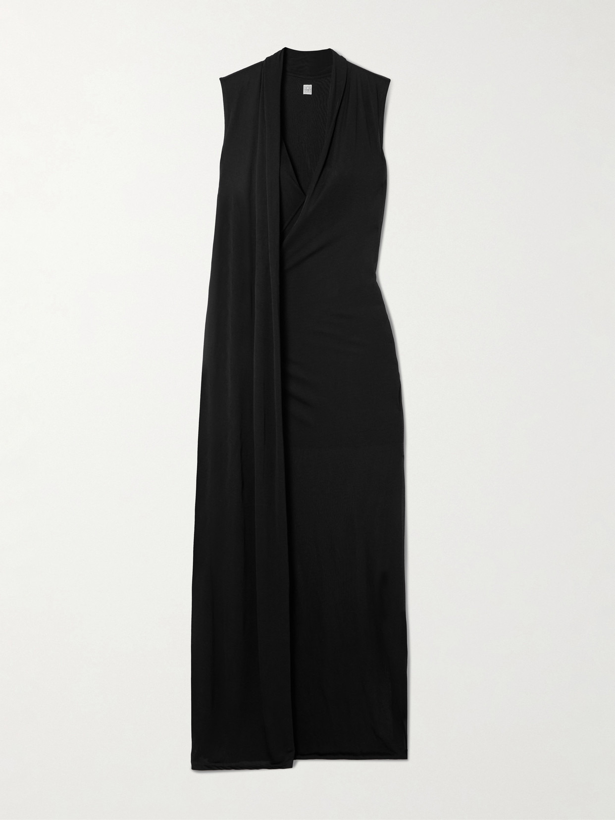 Draped Layered Jersey Maxi Dress - 1