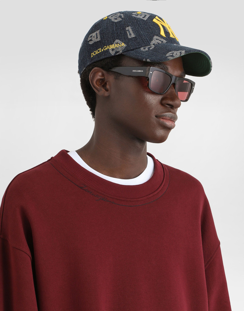 Dolce&Gabbana X ’47 New York Yankees Baseball Cap In Denim Logo 3
