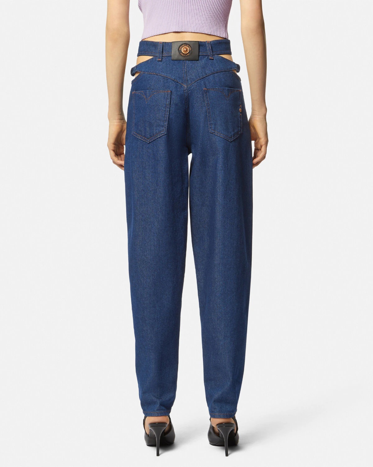 Cutout Balloon Jeans - 5