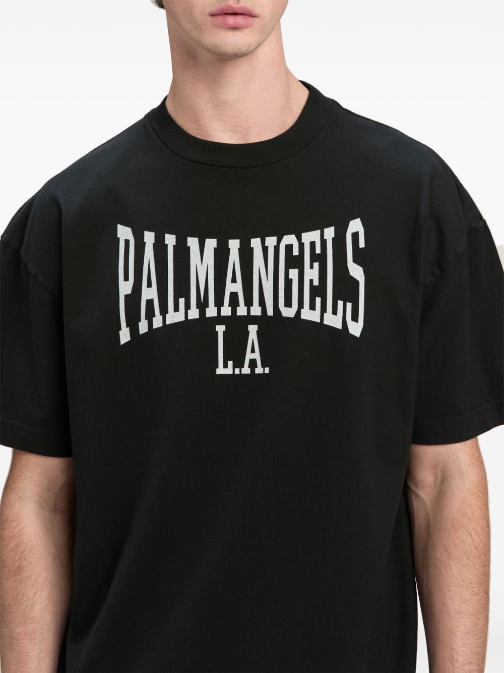 logo-print cotton T-shirt - 6