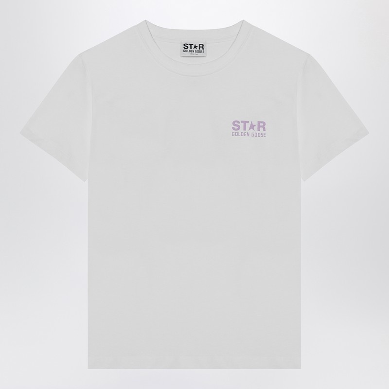 White cotton T-shirt with logo - 1