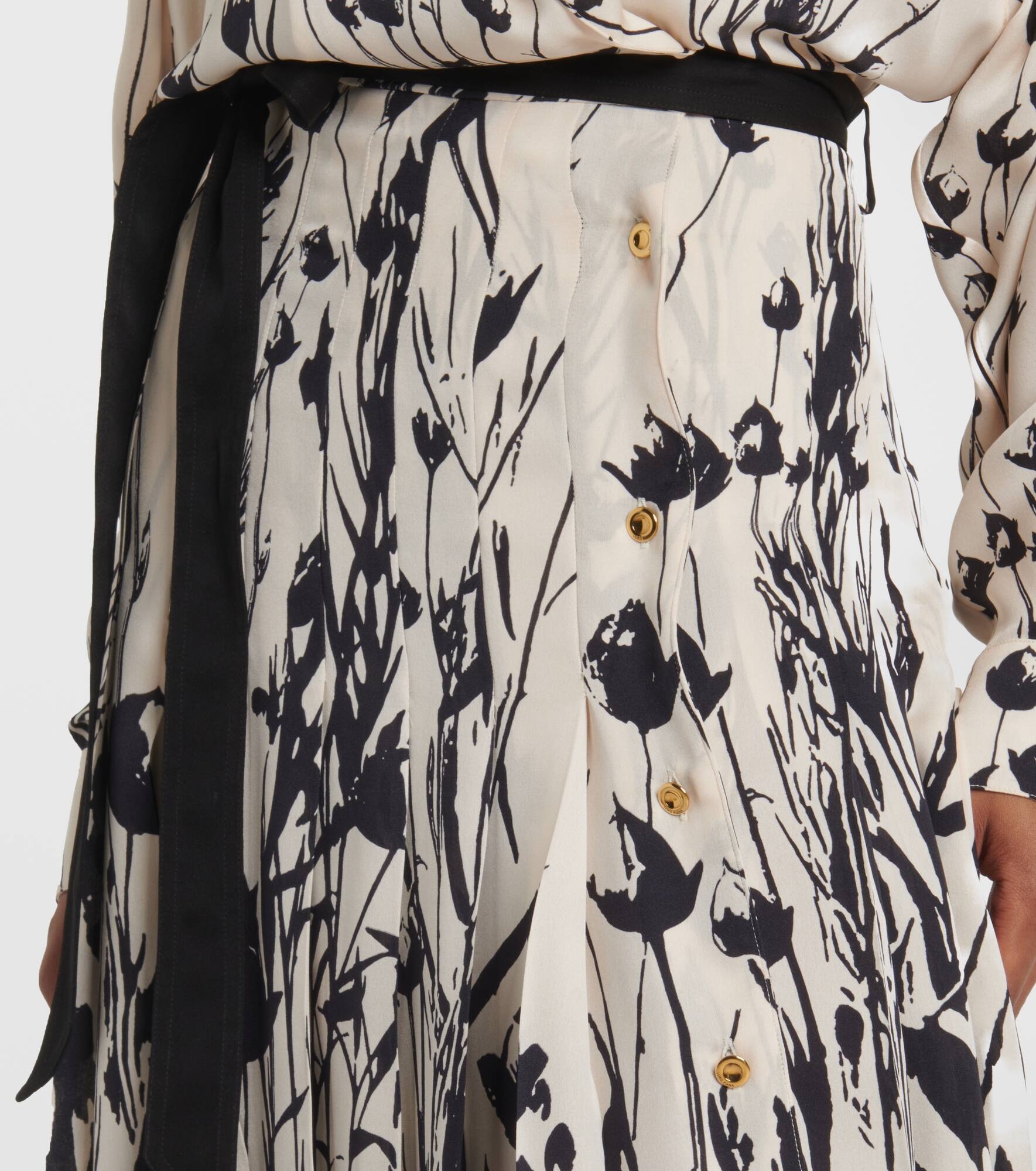 Federica floral silk midi dress - 6
