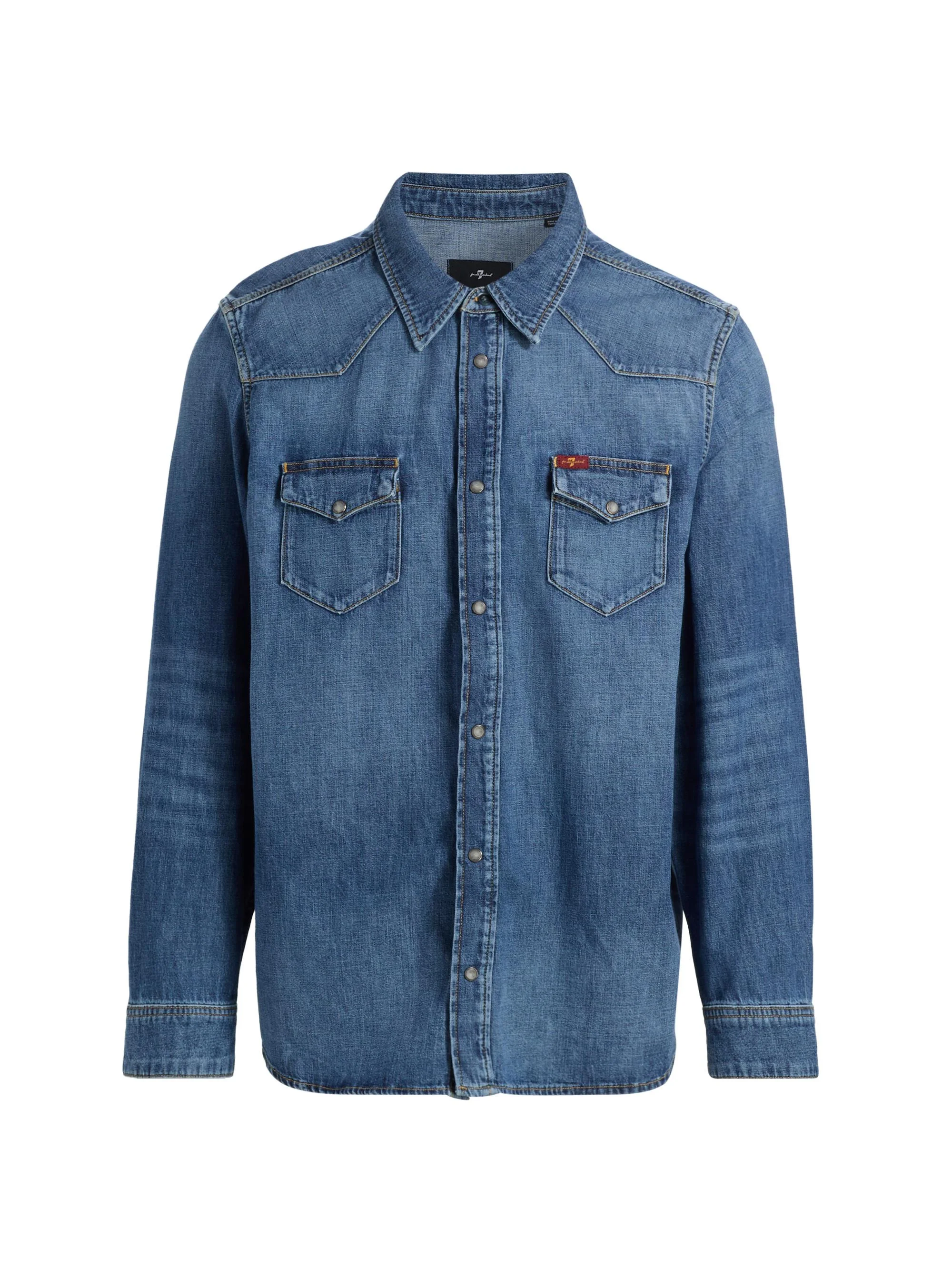 Men's Western Canyon Denim Button-Front Shirt - Canyon - 1