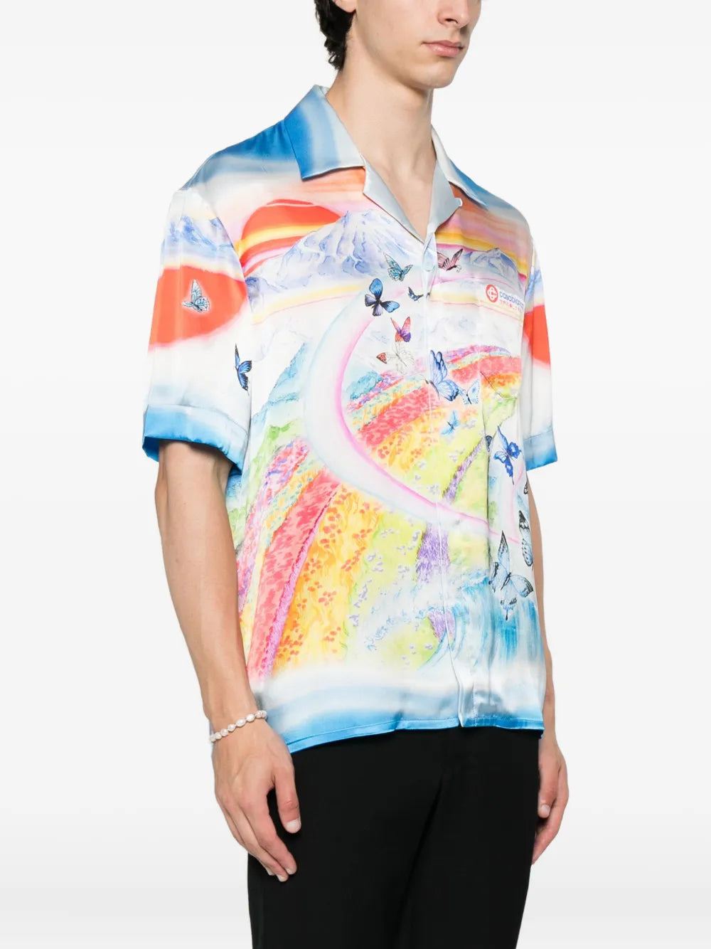 Butterfly Mountain Cuban Collar Shirt - 3