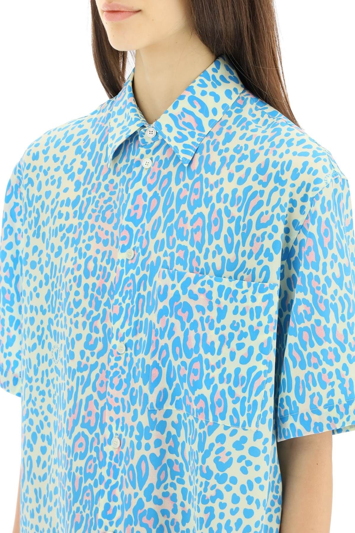 SHORT SLEEVE SILK SHIRT - 5