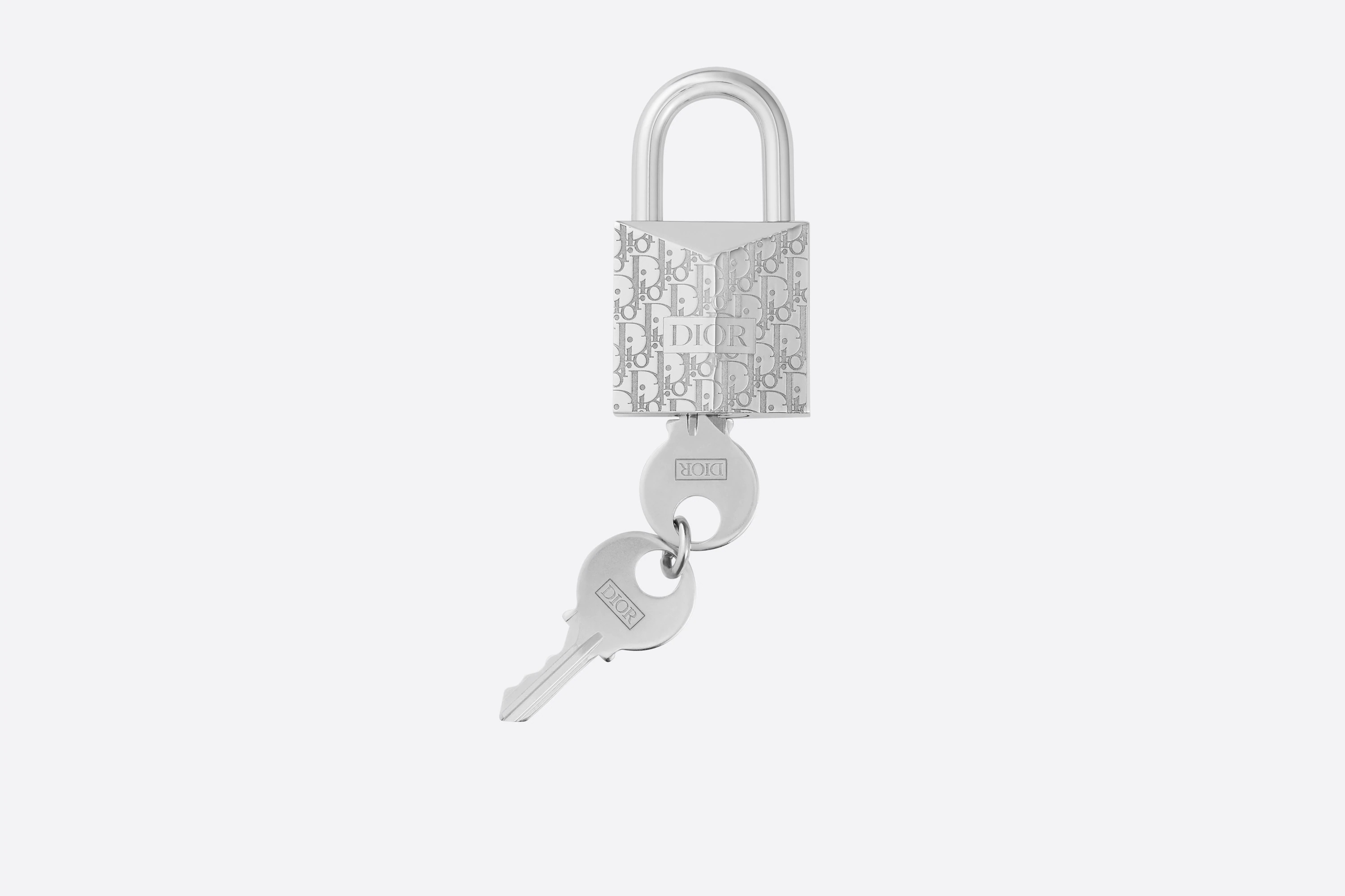 Dior Oblique Padlock Key Ring - 1