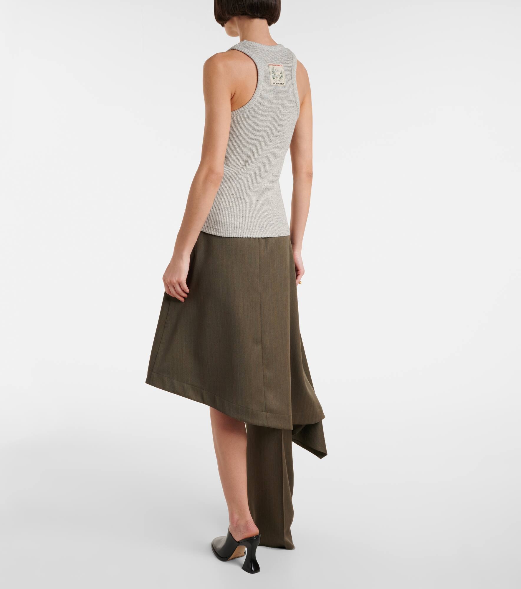 Ribbed-knit cotton tank top - 3