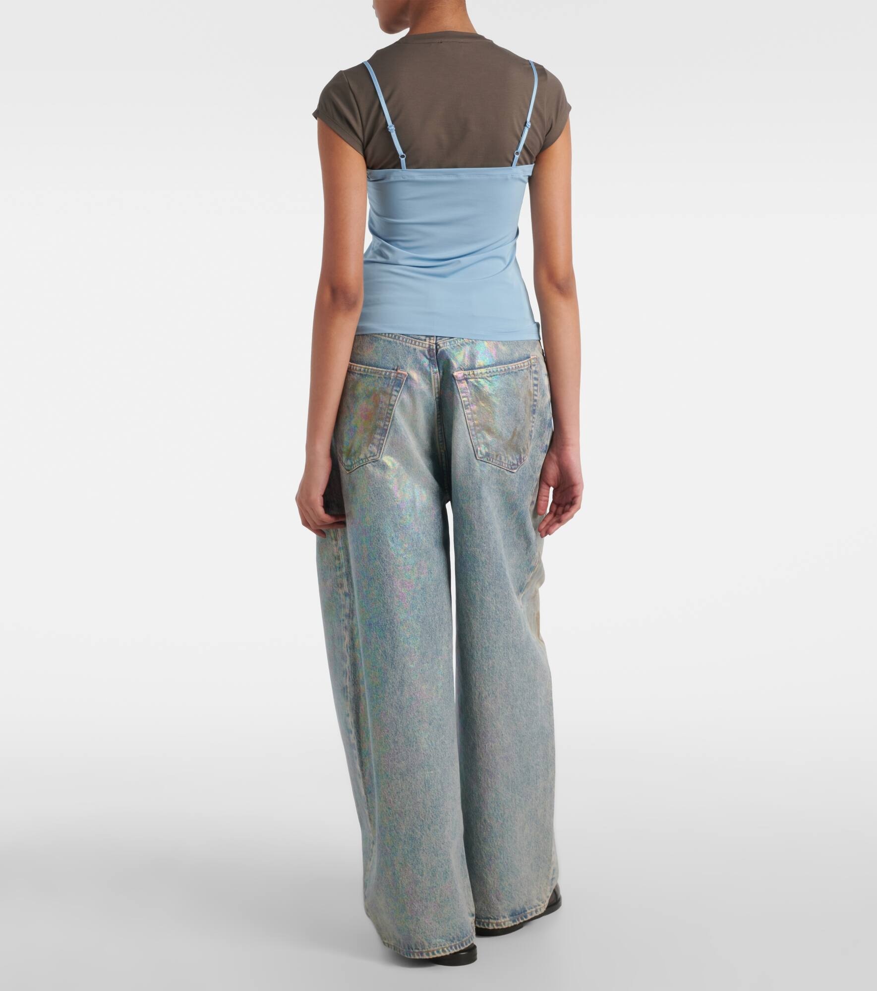 Layered jersey top - 3