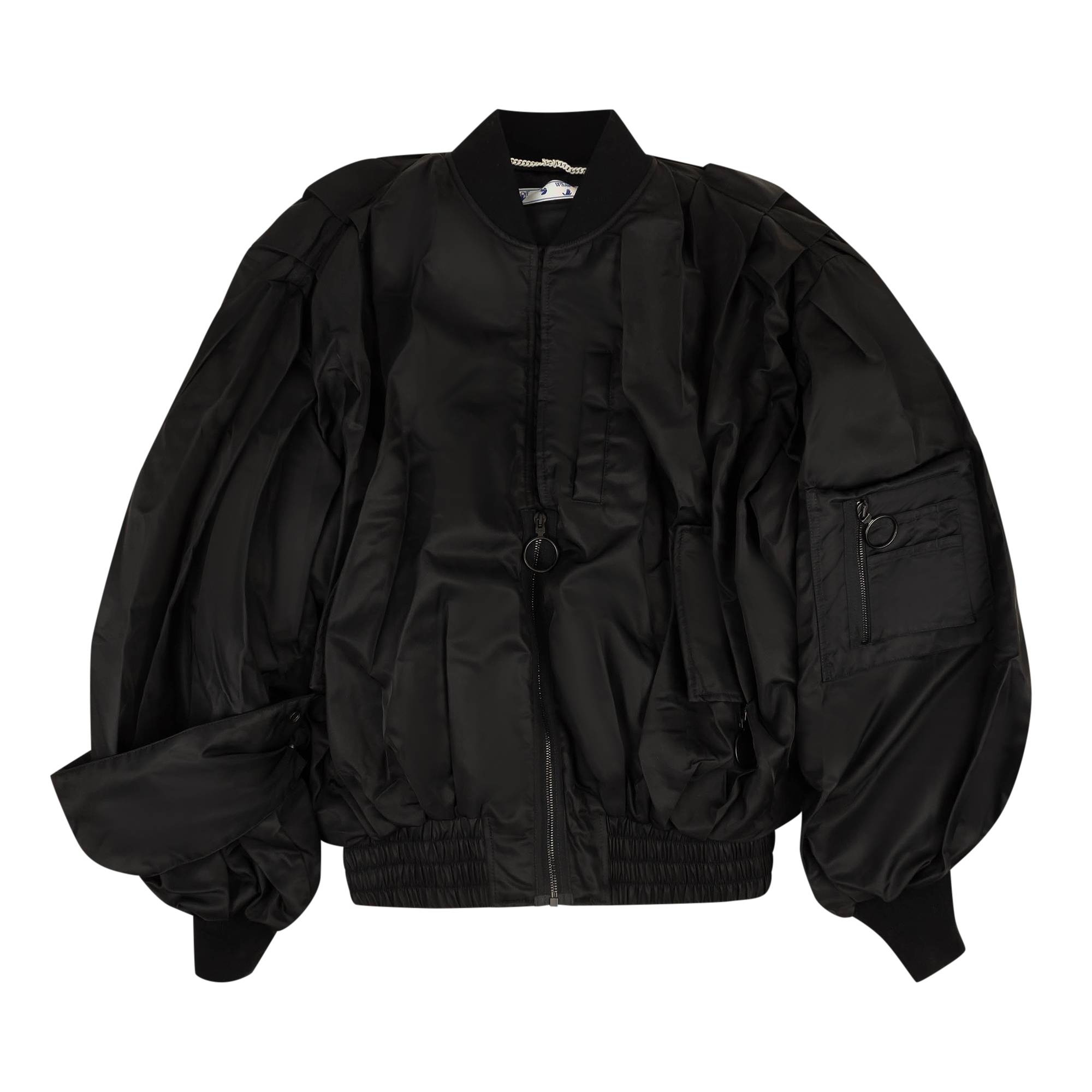 Off-White Pascal Print Pivot Bomber 'Black' - 1