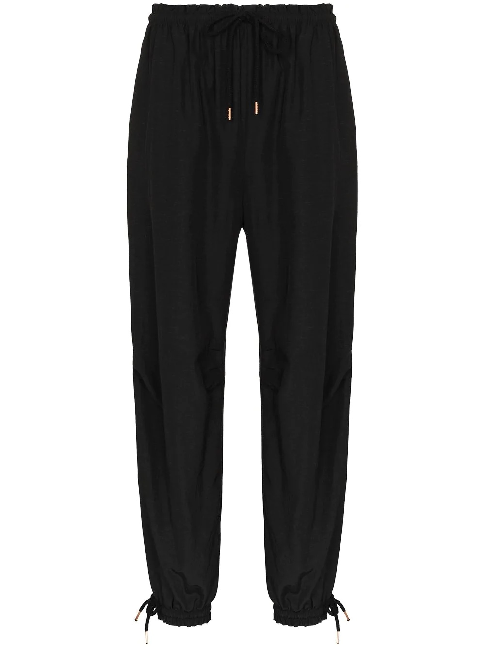 drawstring track pants - 1