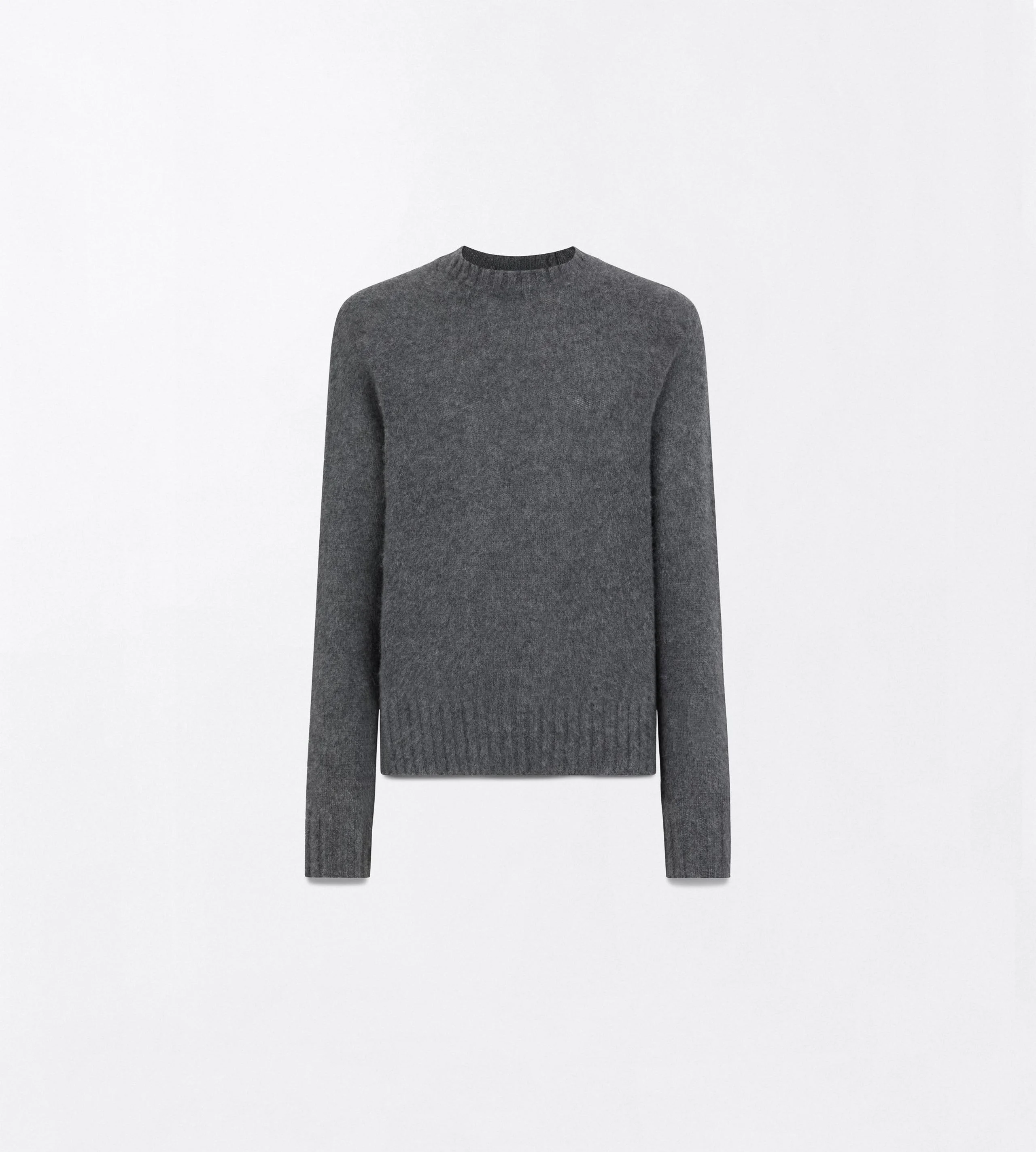 SEAMLESS BRUSHED CASHMERE CREW NECK SWEATER - 1