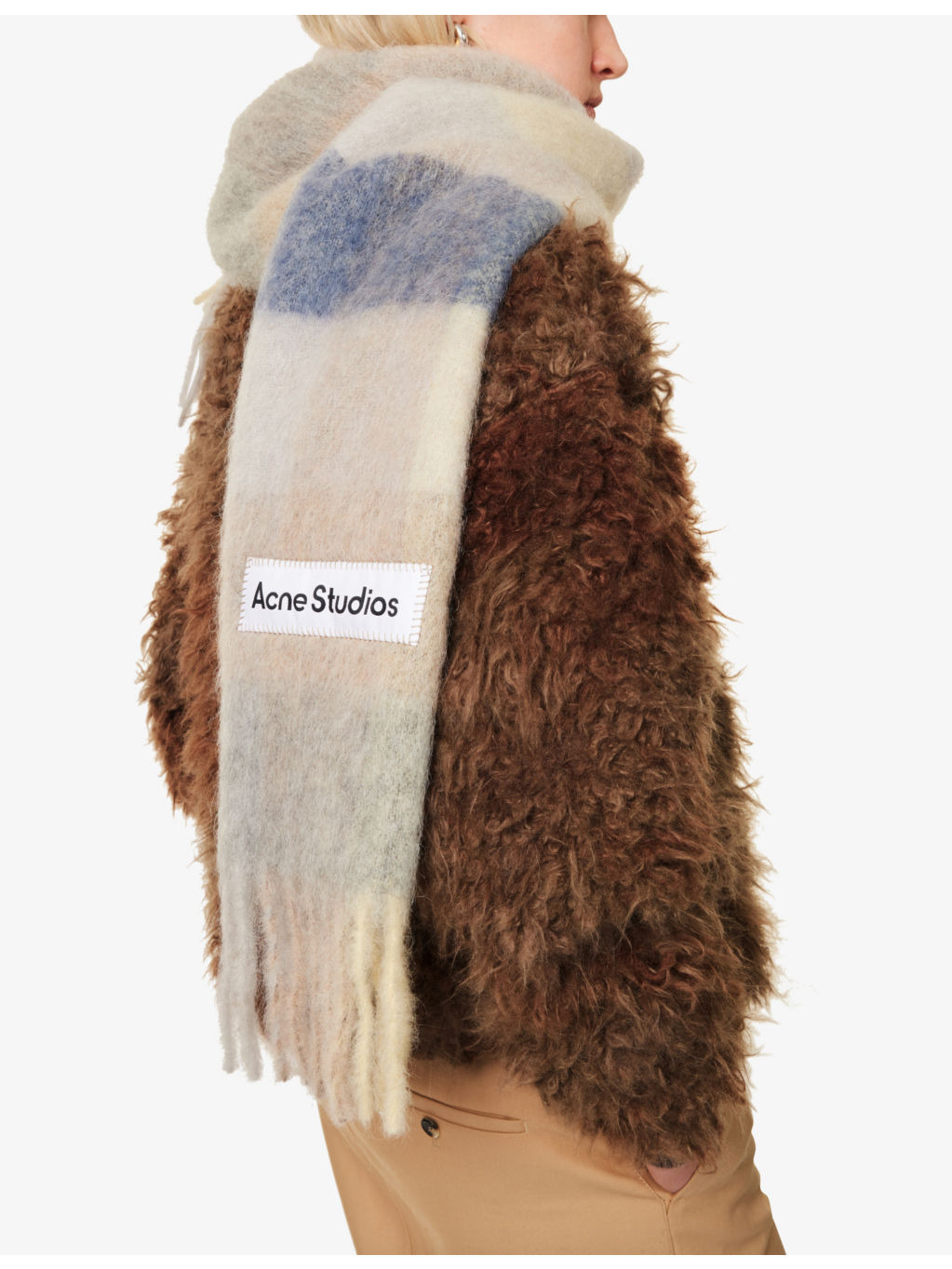 Vally checked wool-blend scarf - 2