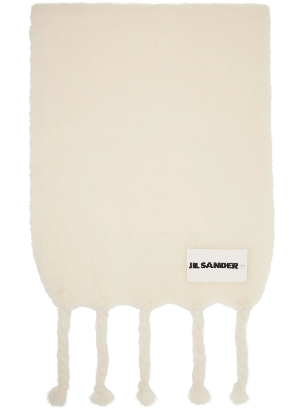 Off-White Wide Wool Blend Scarf - 1