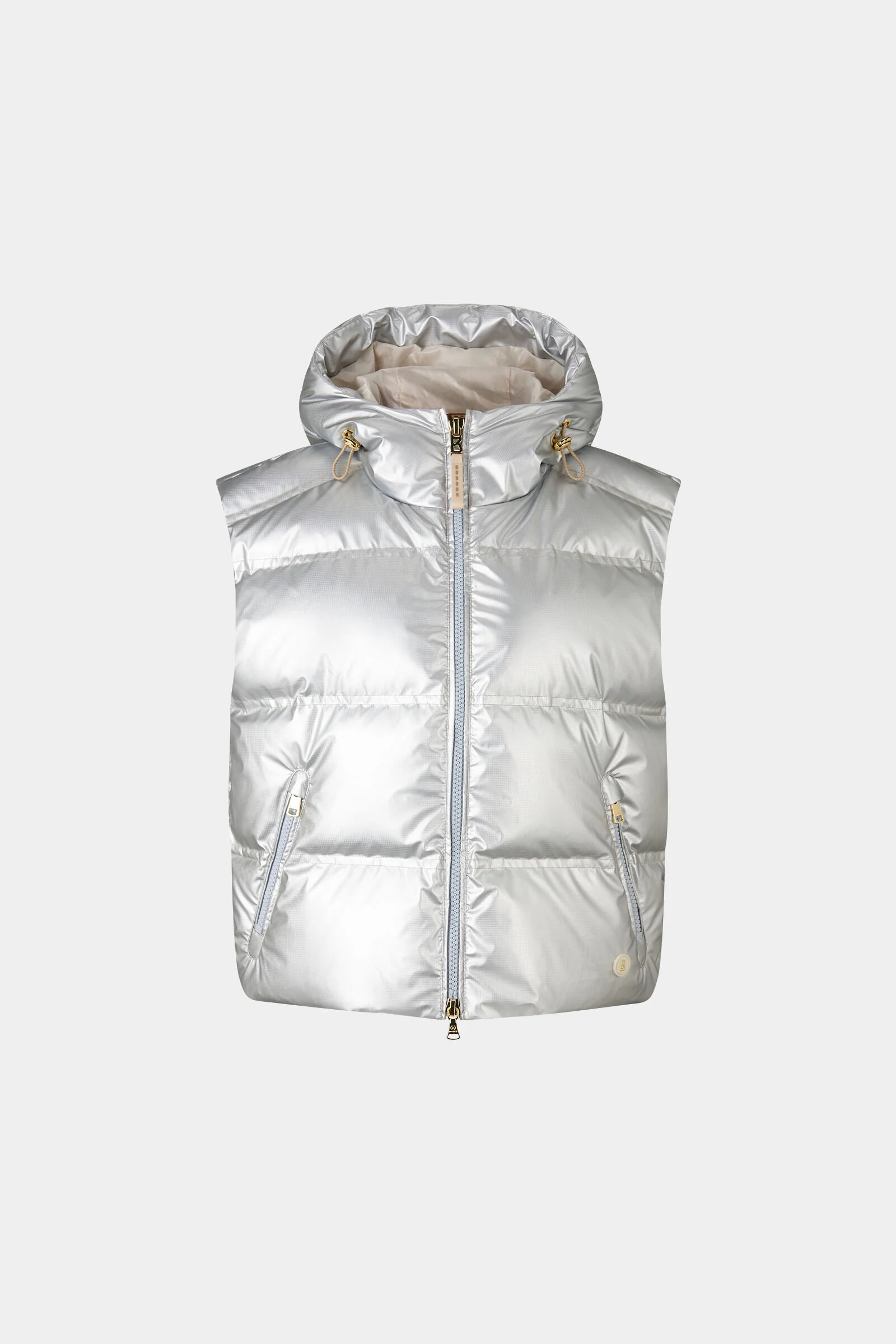 Livy down vest in silver - 1
