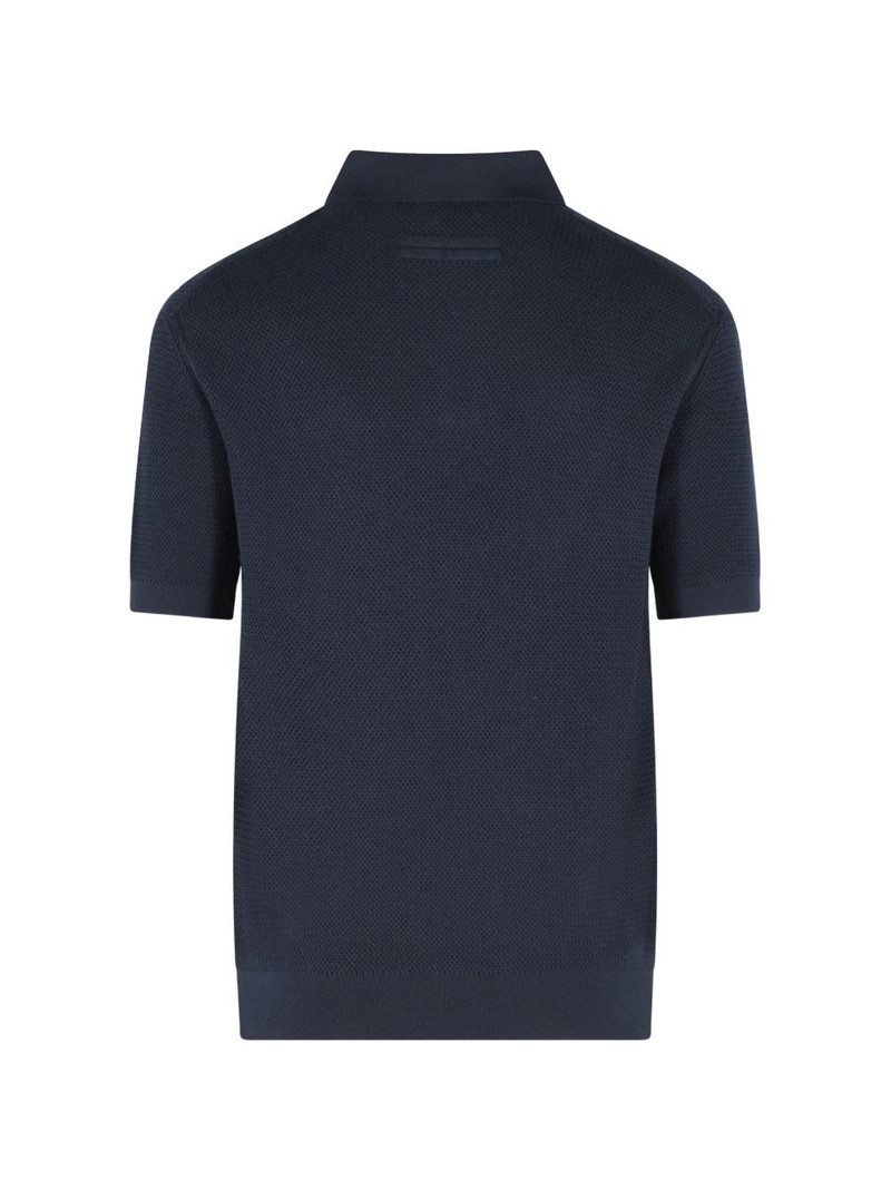 ZEGNA V-neck polo shirt outlook