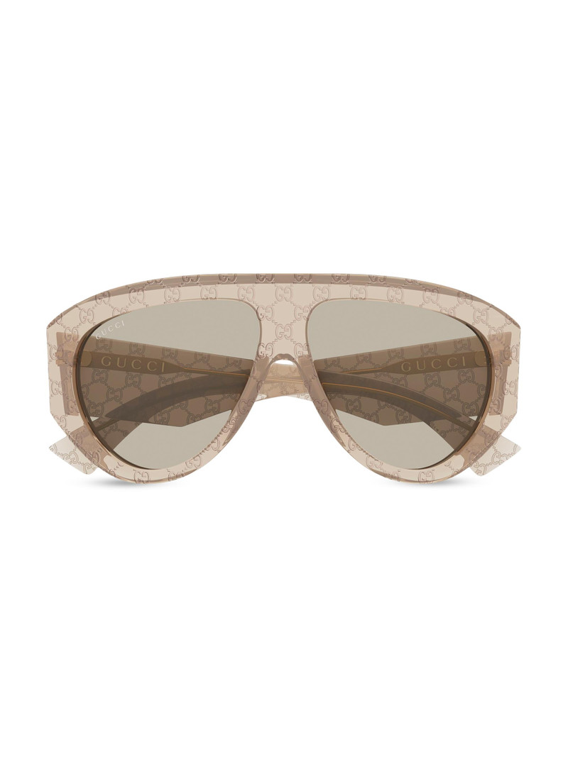 Men's Miami 58MM Pilot Sunglasses - Brown 1