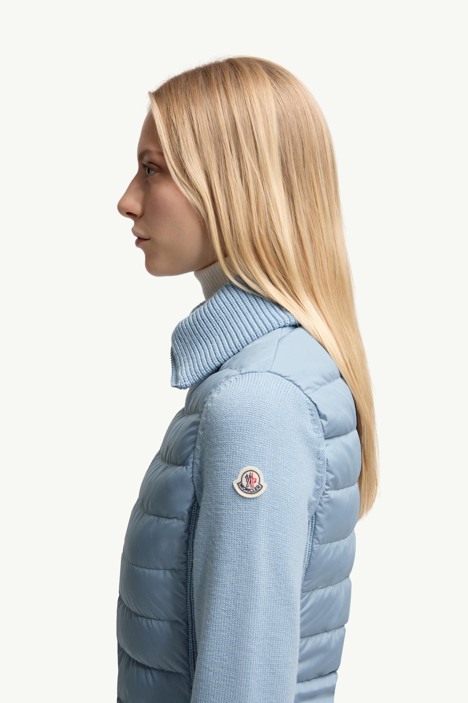 Padded Wool Zip-Up Cardigan - 4