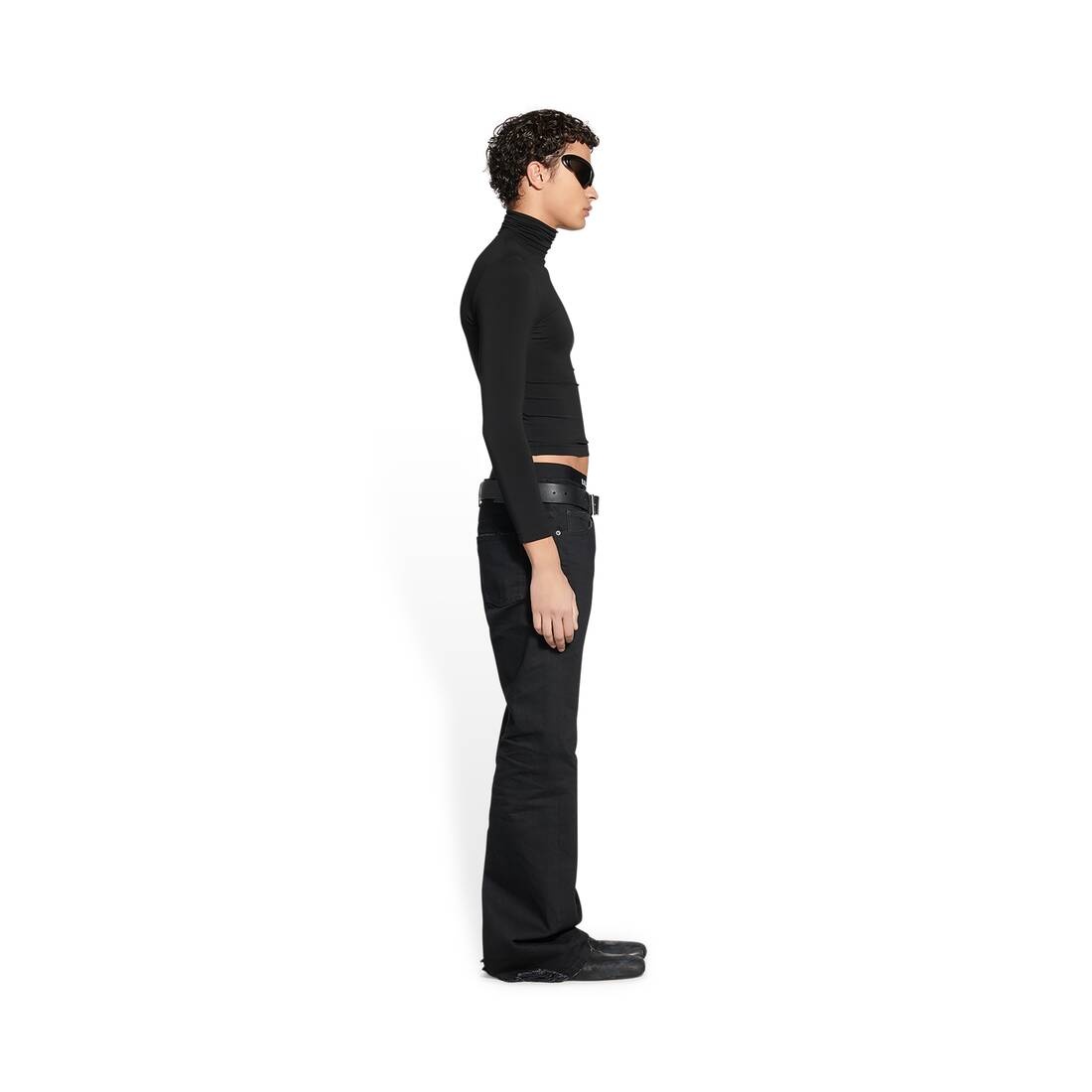 Flared Pants in Black - 3