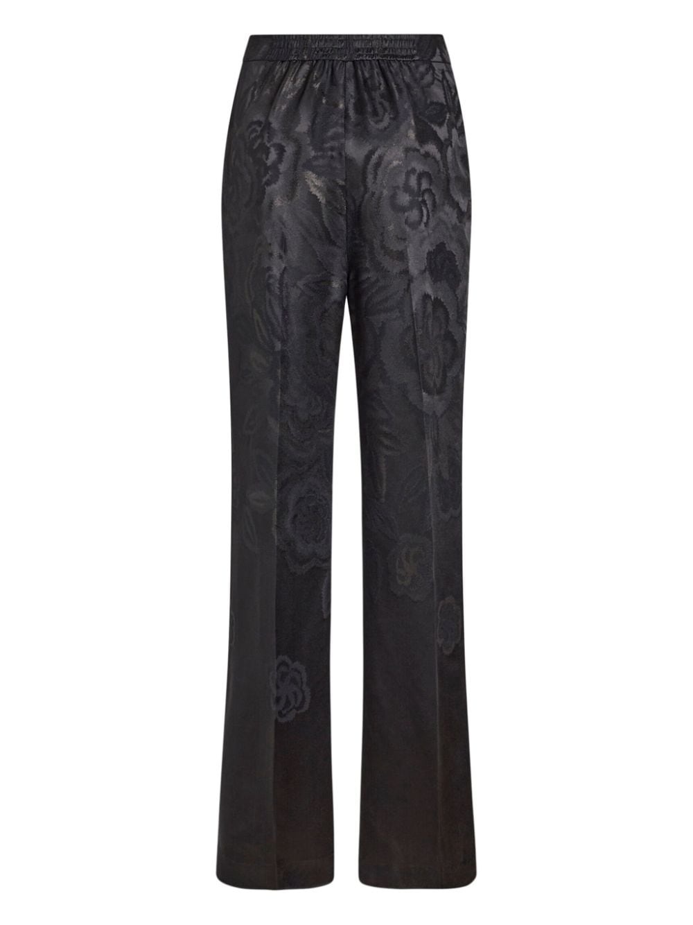 jacquard palazzo trousers - 2