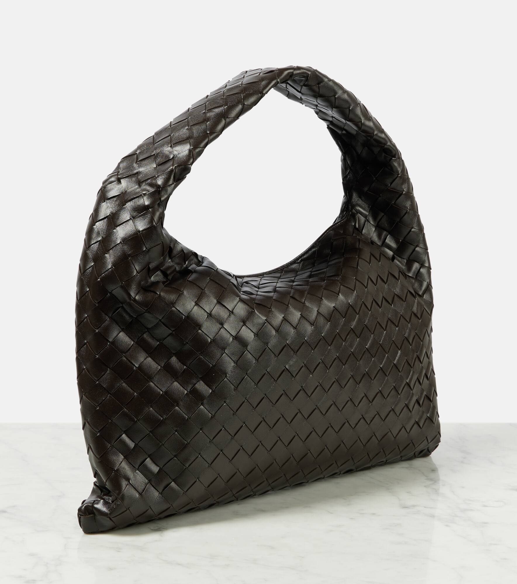Hop Intrecciato Small leather shoulder bag - 4