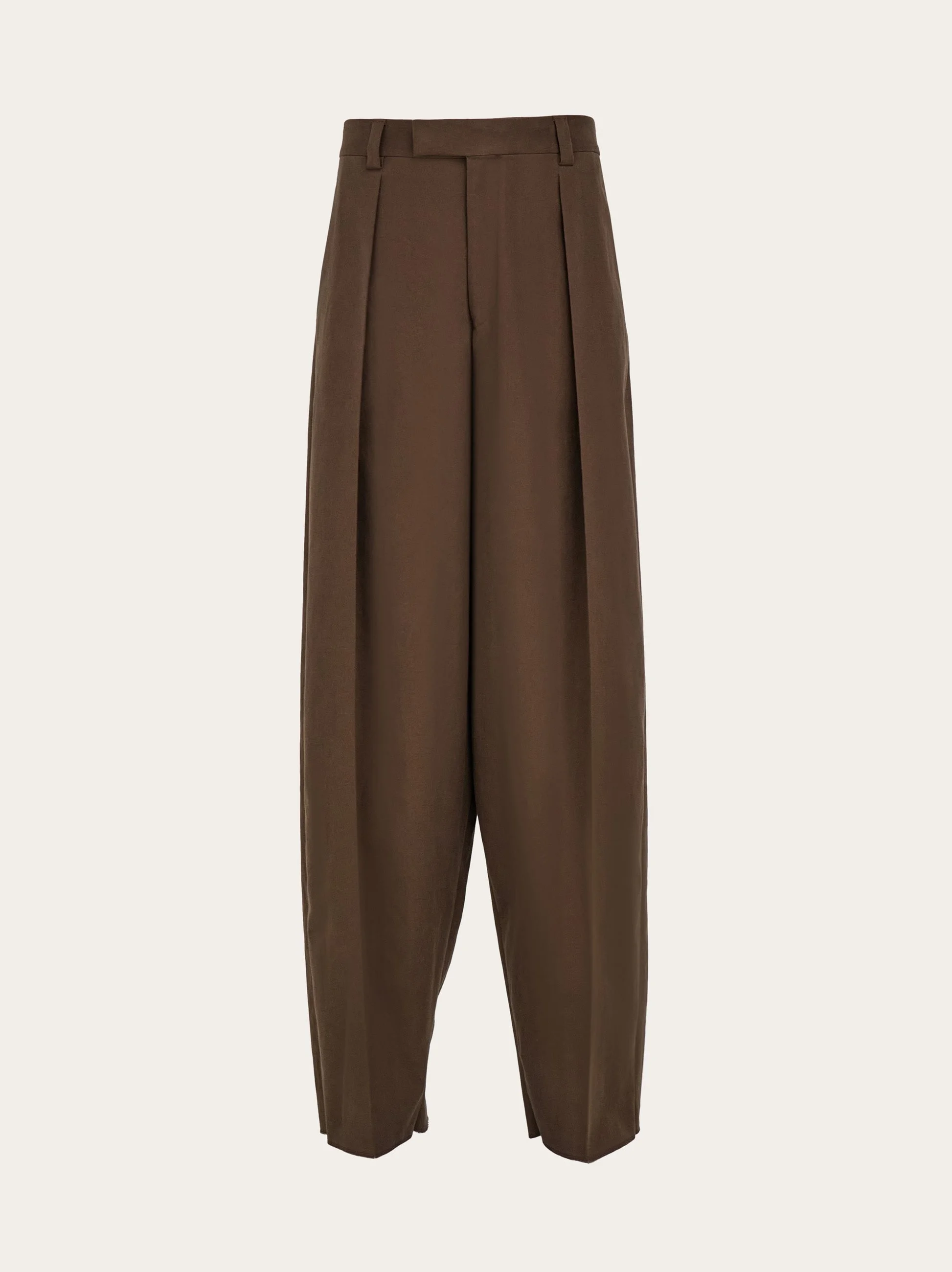 Tailored trouser with inverted pleats - 1