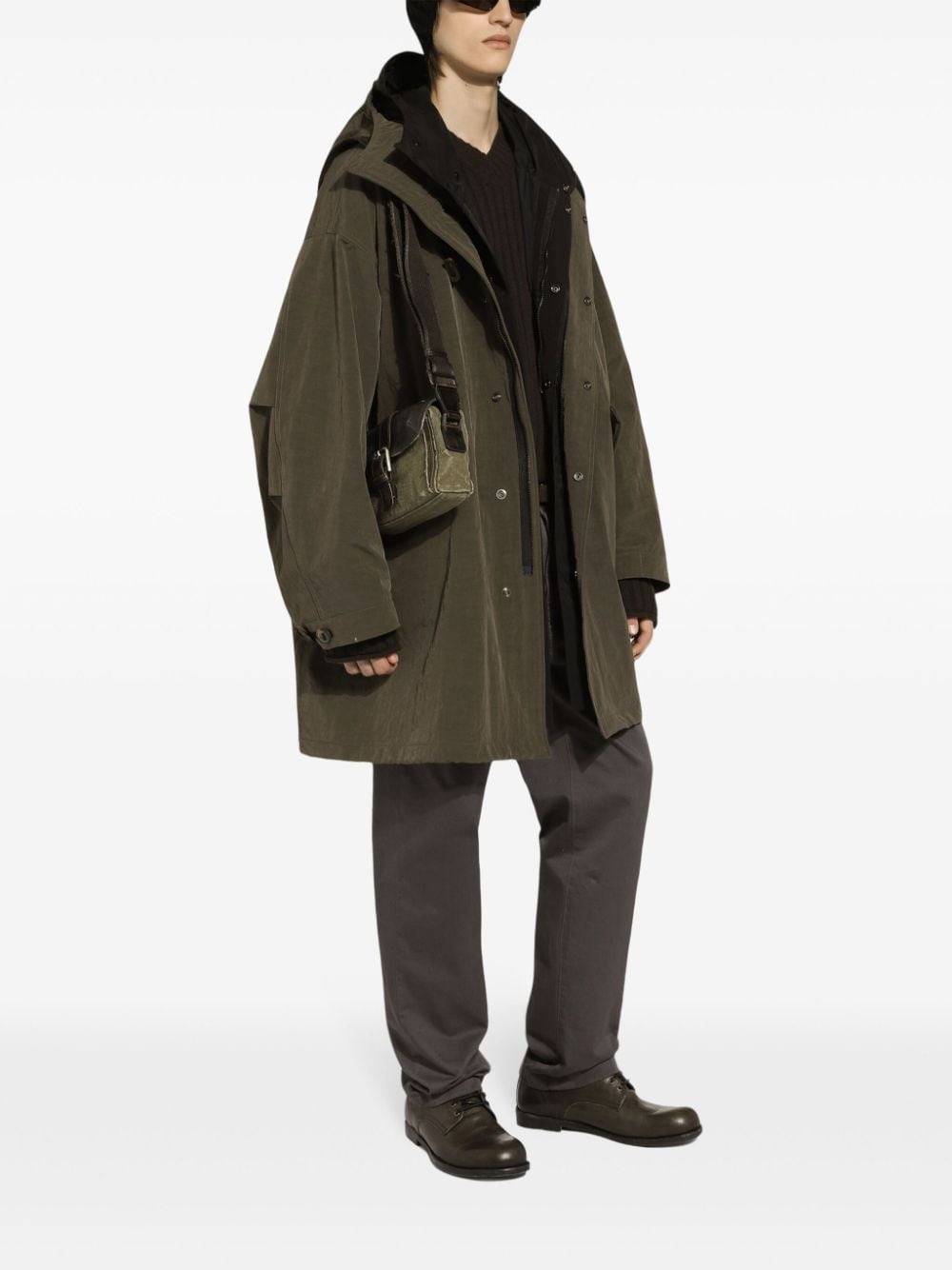 oversized hooded parka - 2