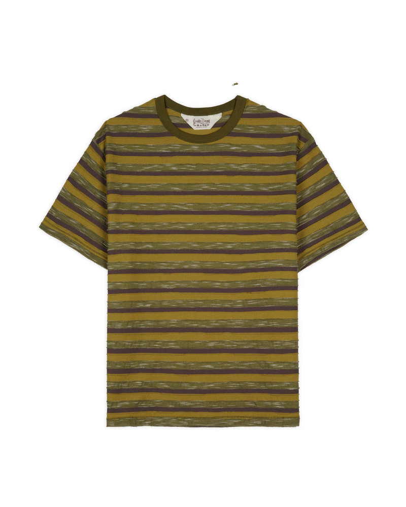 Casey Striped T-shirt - Moss 1