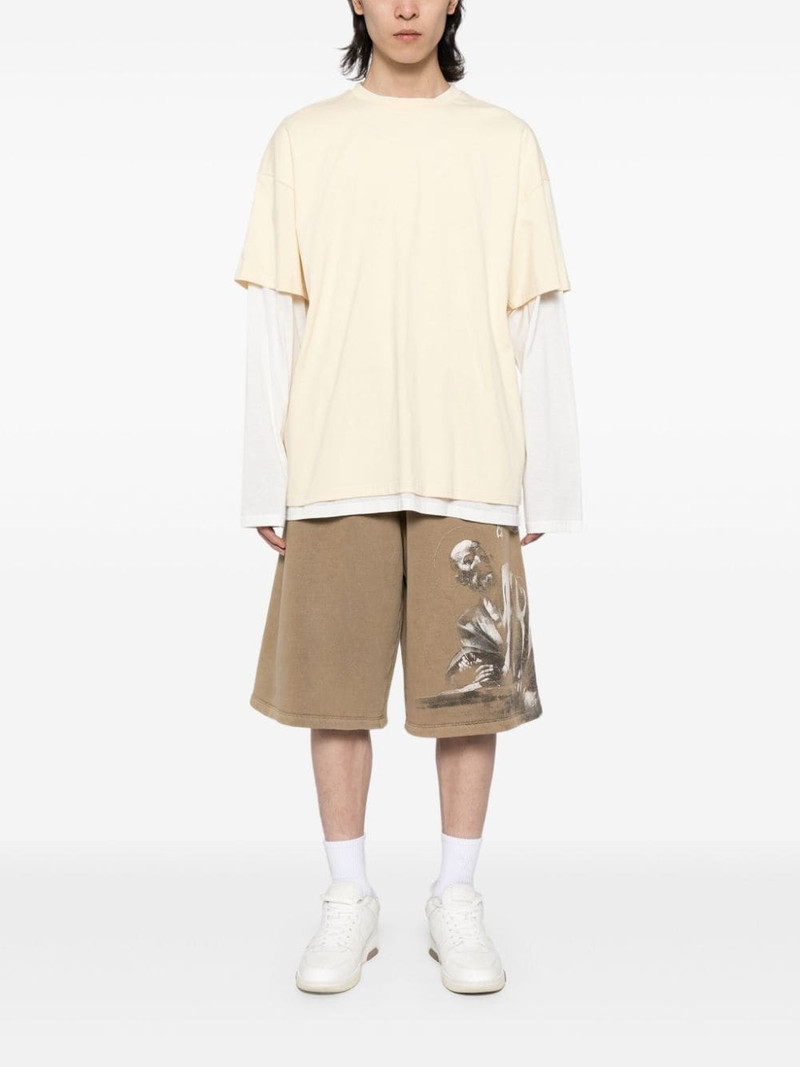 Off-White S.Matthew cotton track shorts outlook