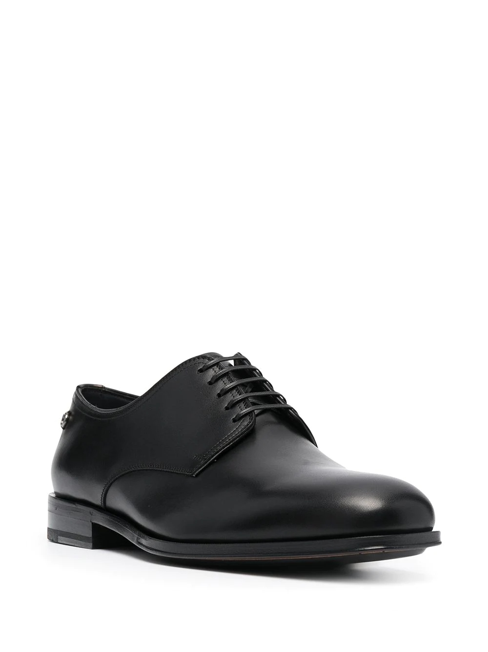 lace-up leather derby shoes - 2