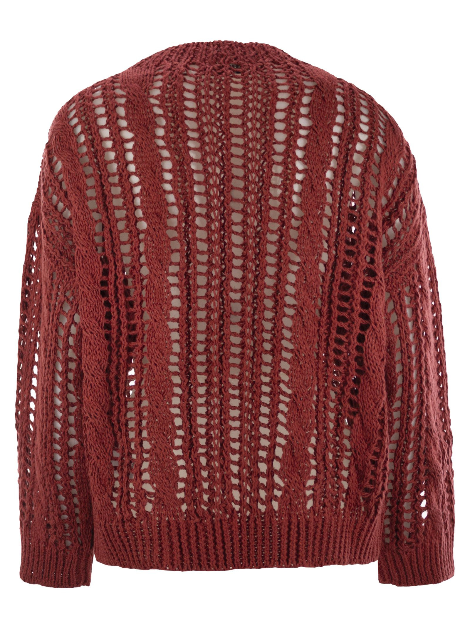 Brunello Cucinelli Women Cable & Mesh Jute And Cotton Jersey - 2