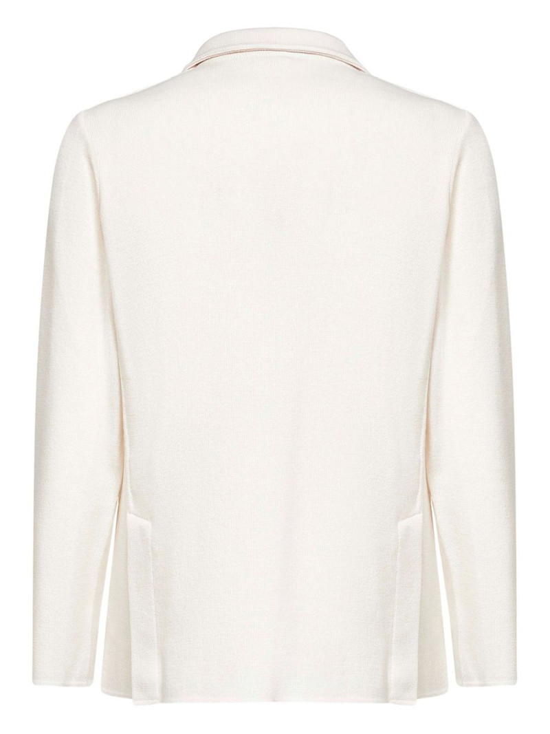 LARDINI virgin wool double-breasted blazer outlook